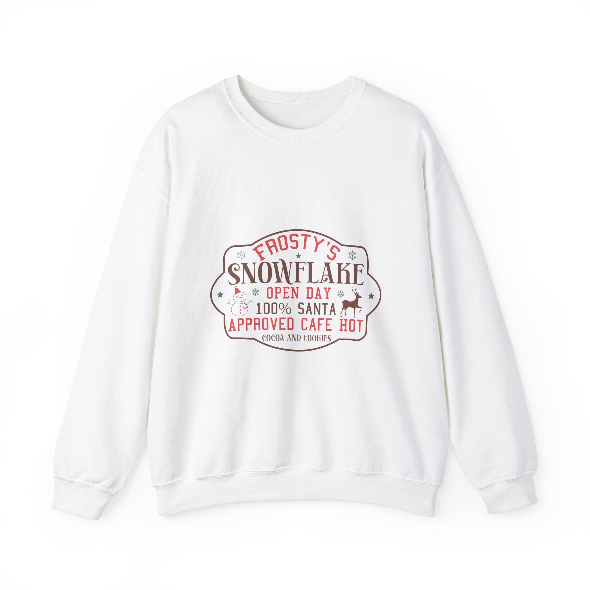 Frosty's Snowflake Cafe Christmas Sweatshirt