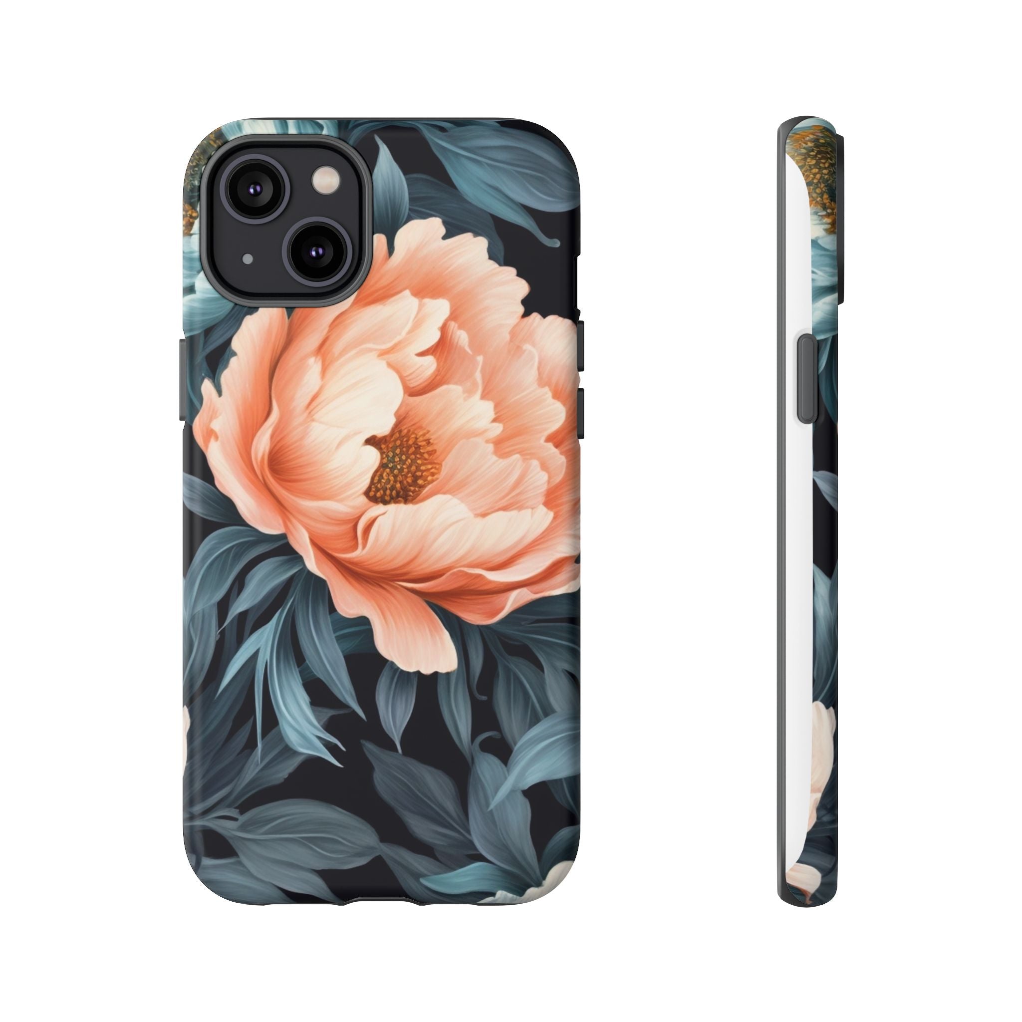 Moody Floral iPhone Case - Hexagon Stone