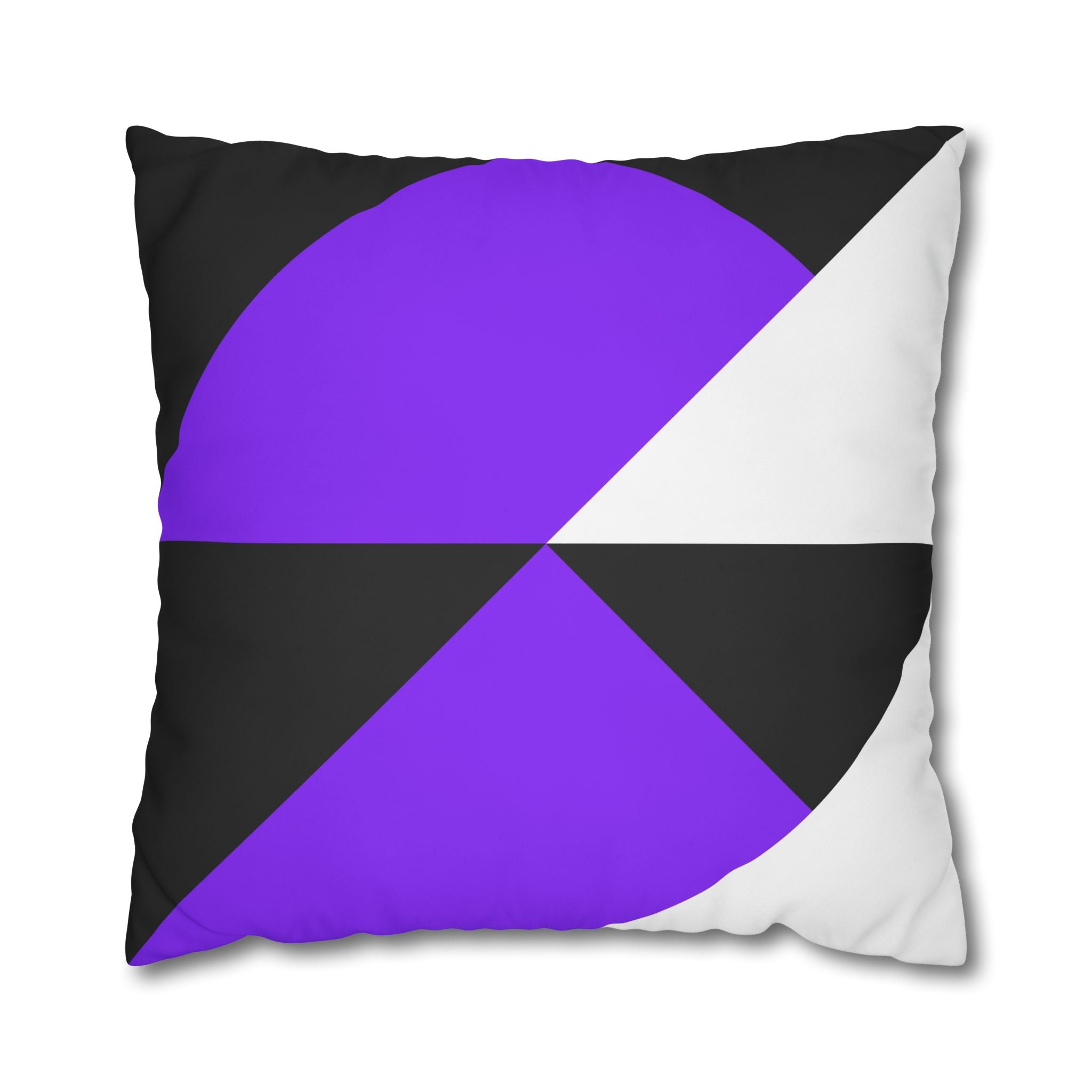 Geometric Purple Triangle Pillowcase