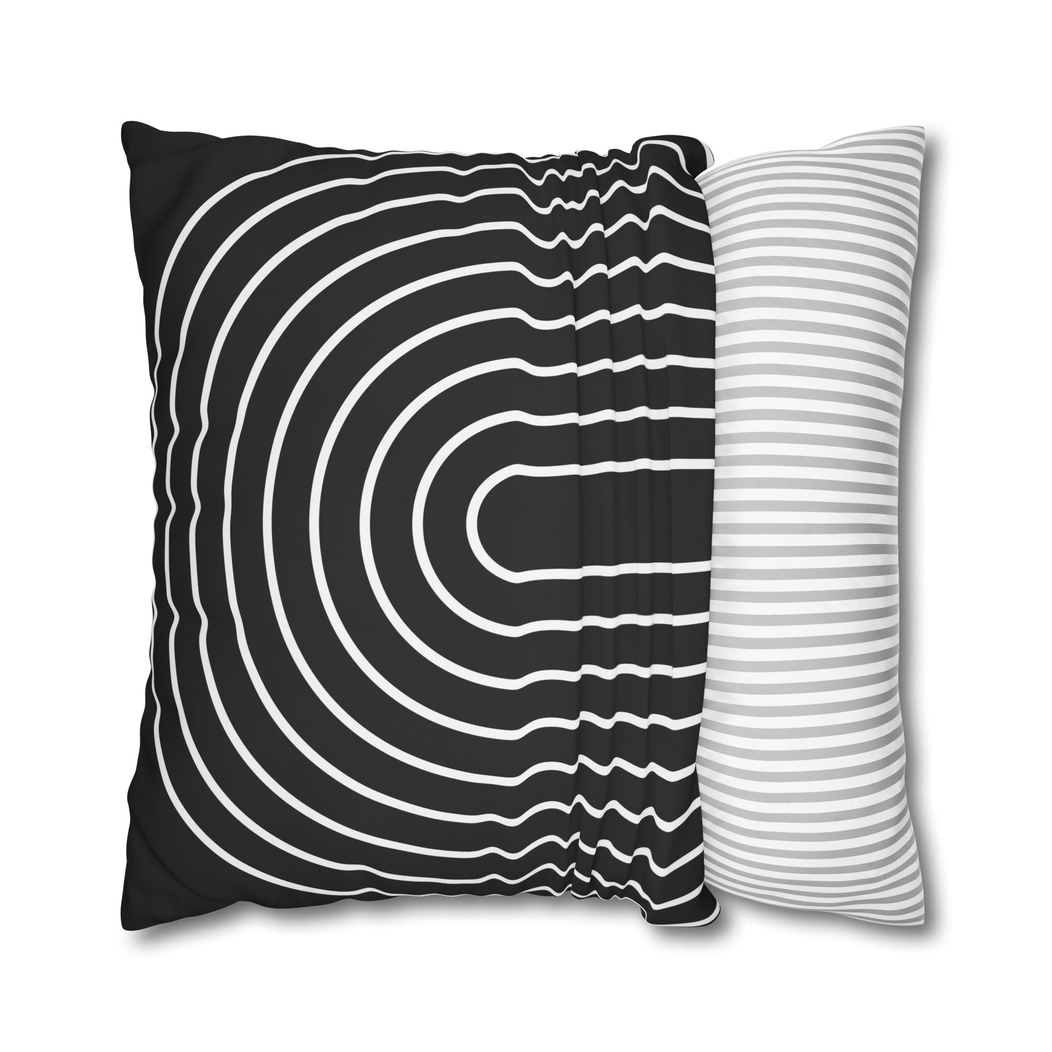 Minimalist Arch Pillowcase - Black & White