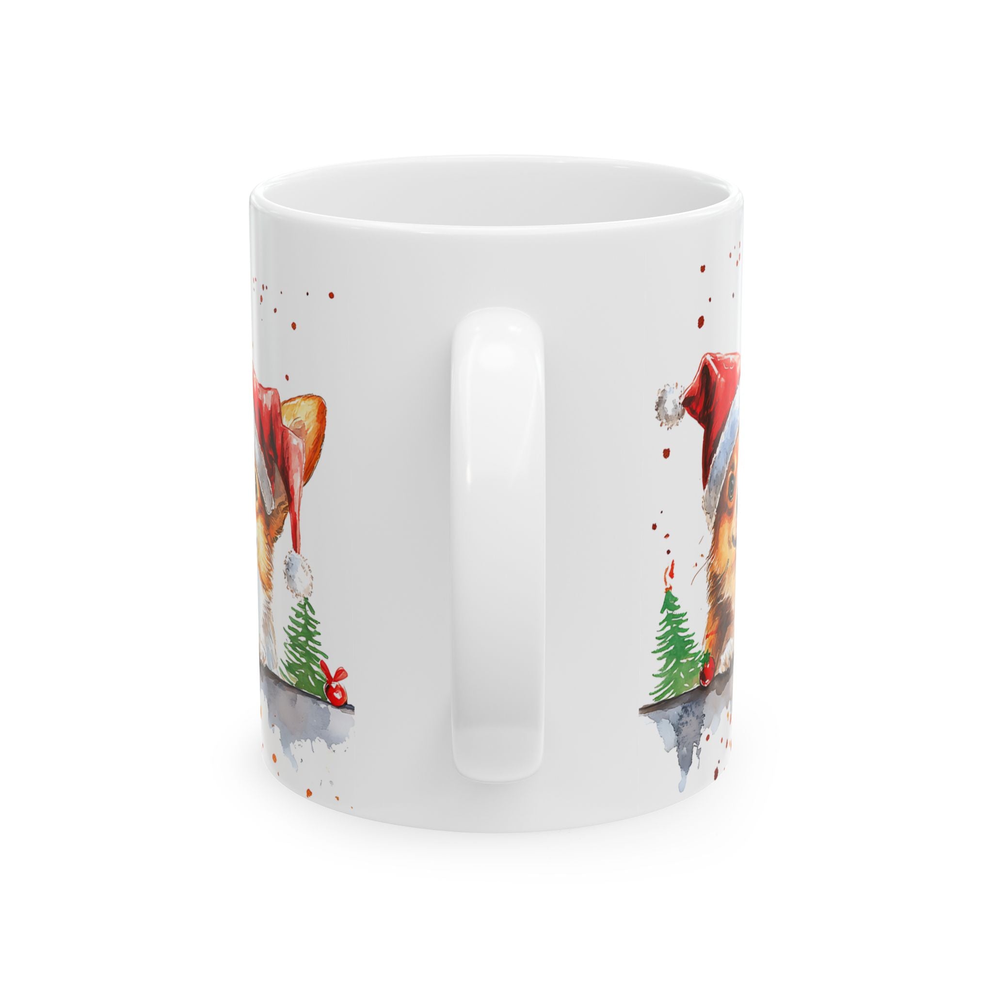 Corgi Christmas Mug: Santa Corgis!