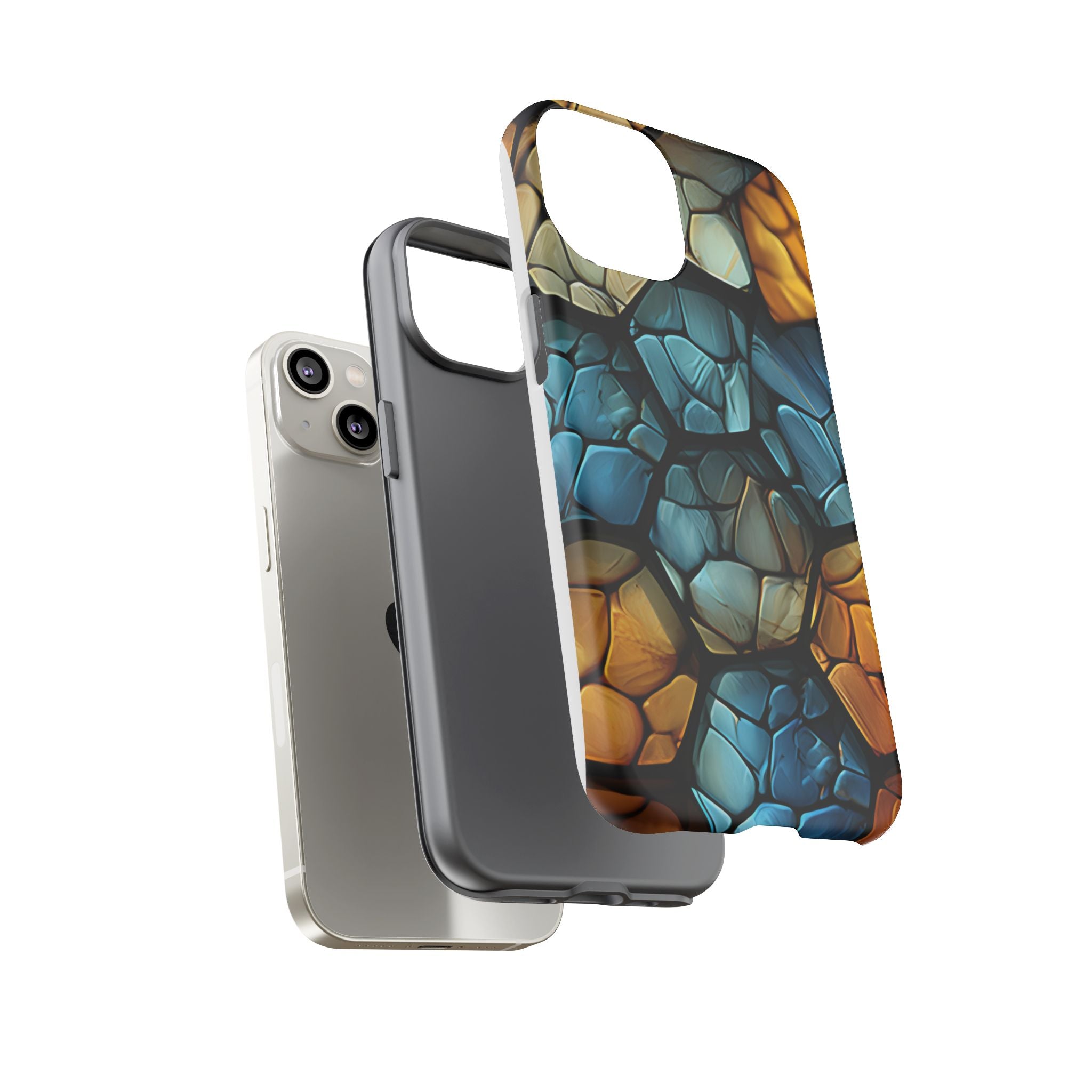 Abstract Stone Mosaic iPhone Case