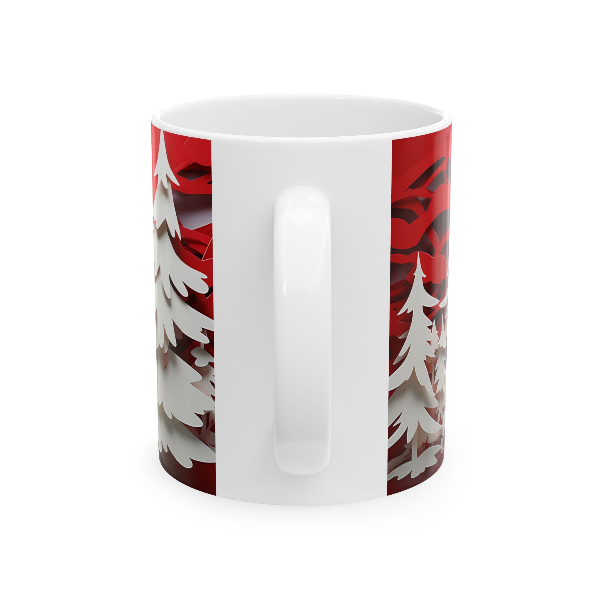 Winter Forest Papercut Mug