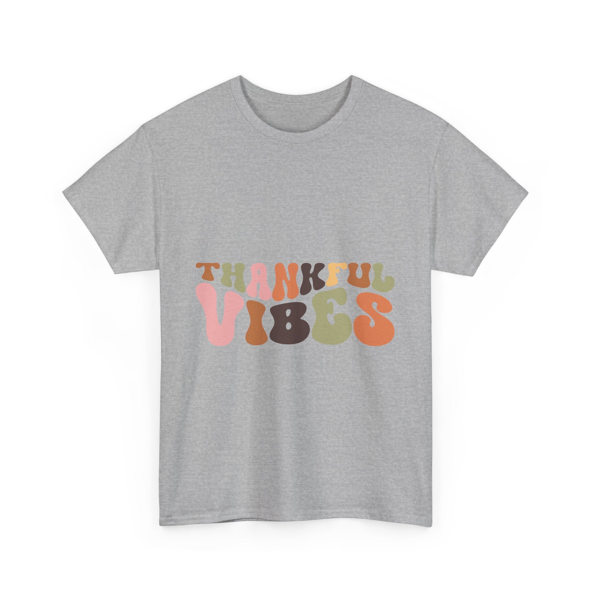 Thankful Vibes Retro 70s Thanksgiving Tee