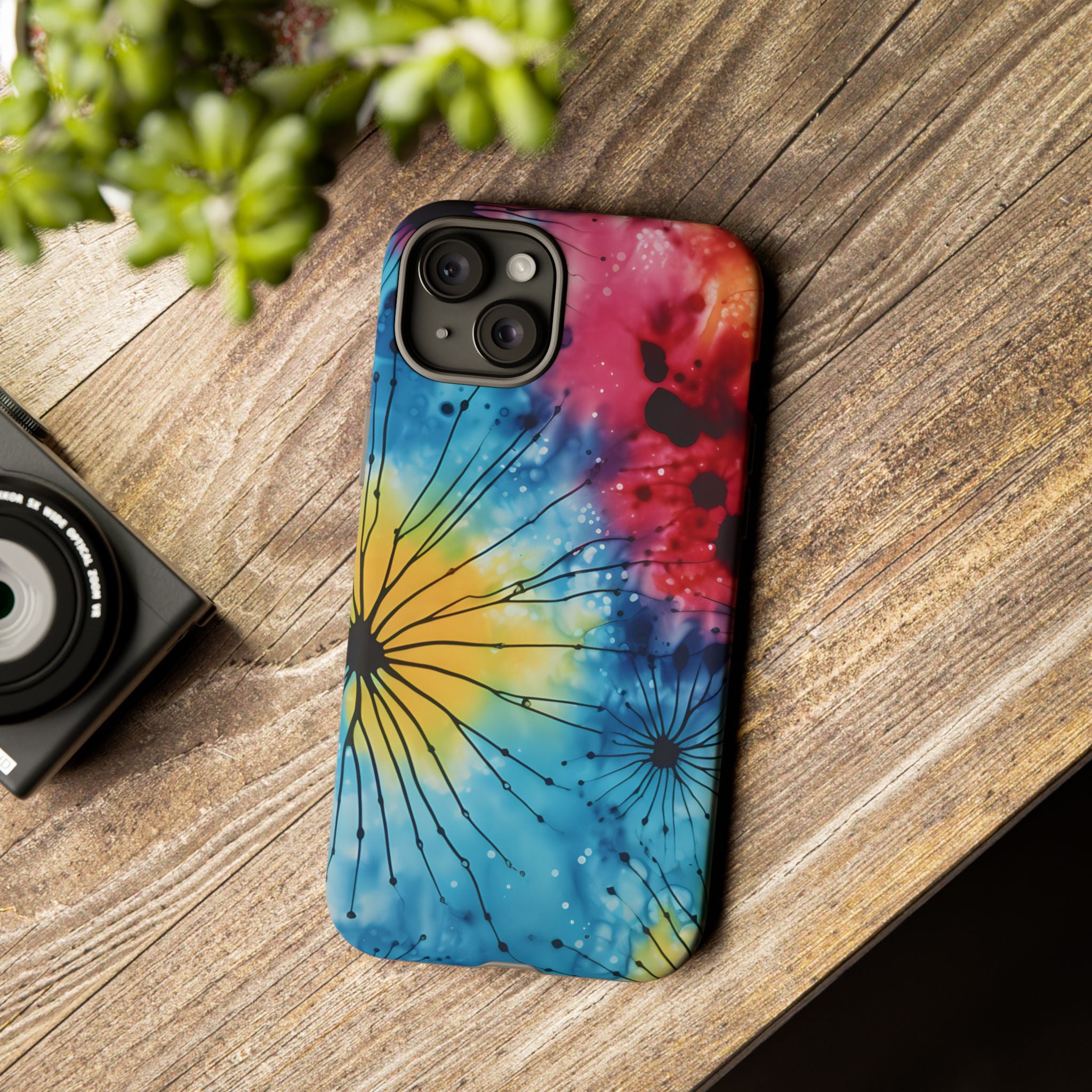 Cosmic Bloom Hexagon Stone iPhone Case