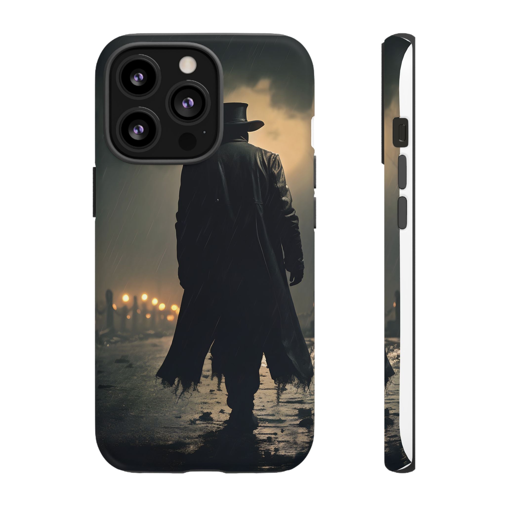 Mysterious Night Walk Hexagon Stone iPhone Case