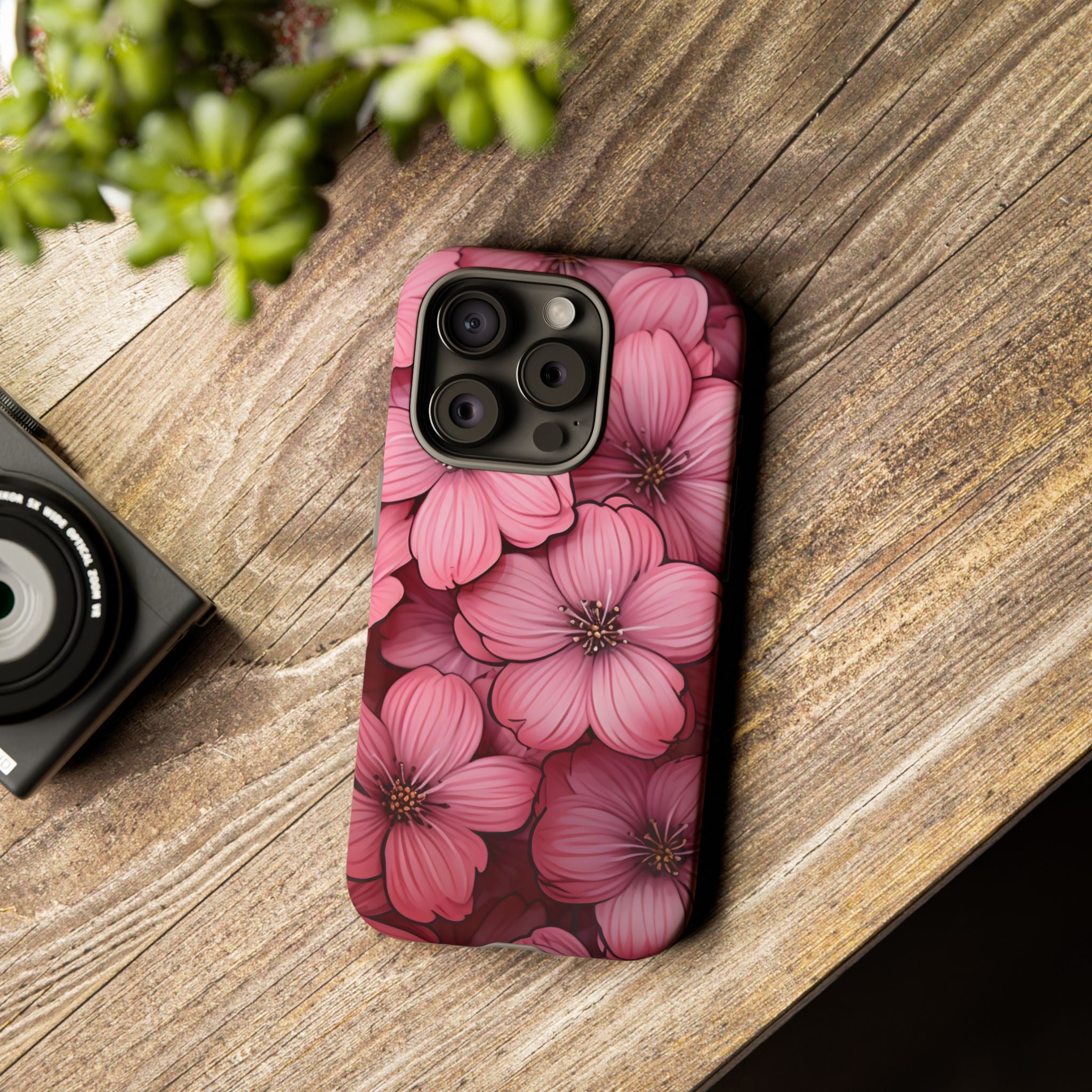 Pink Blossom Hexagon iPhone Case - Rugged