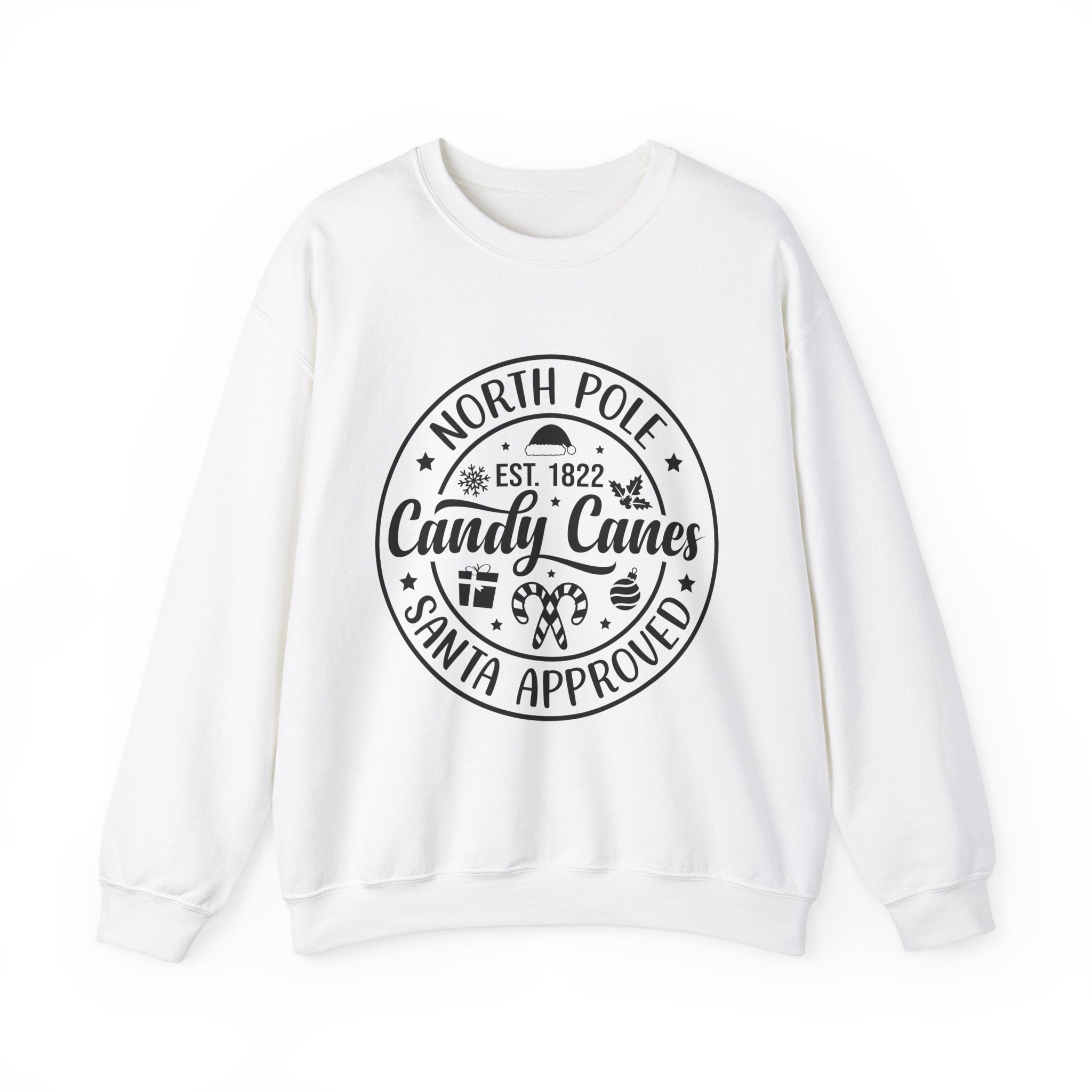 Santa Approved Candy Canes Christmas Sweatshirt