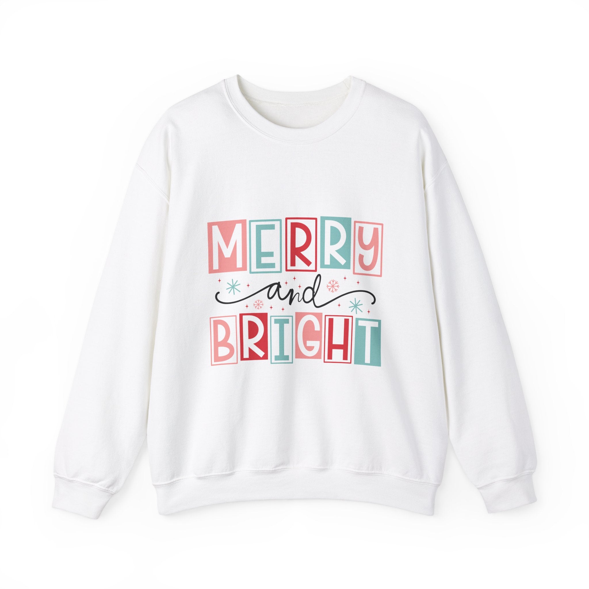 Merry Bright Retro Christmas Sweatshirt