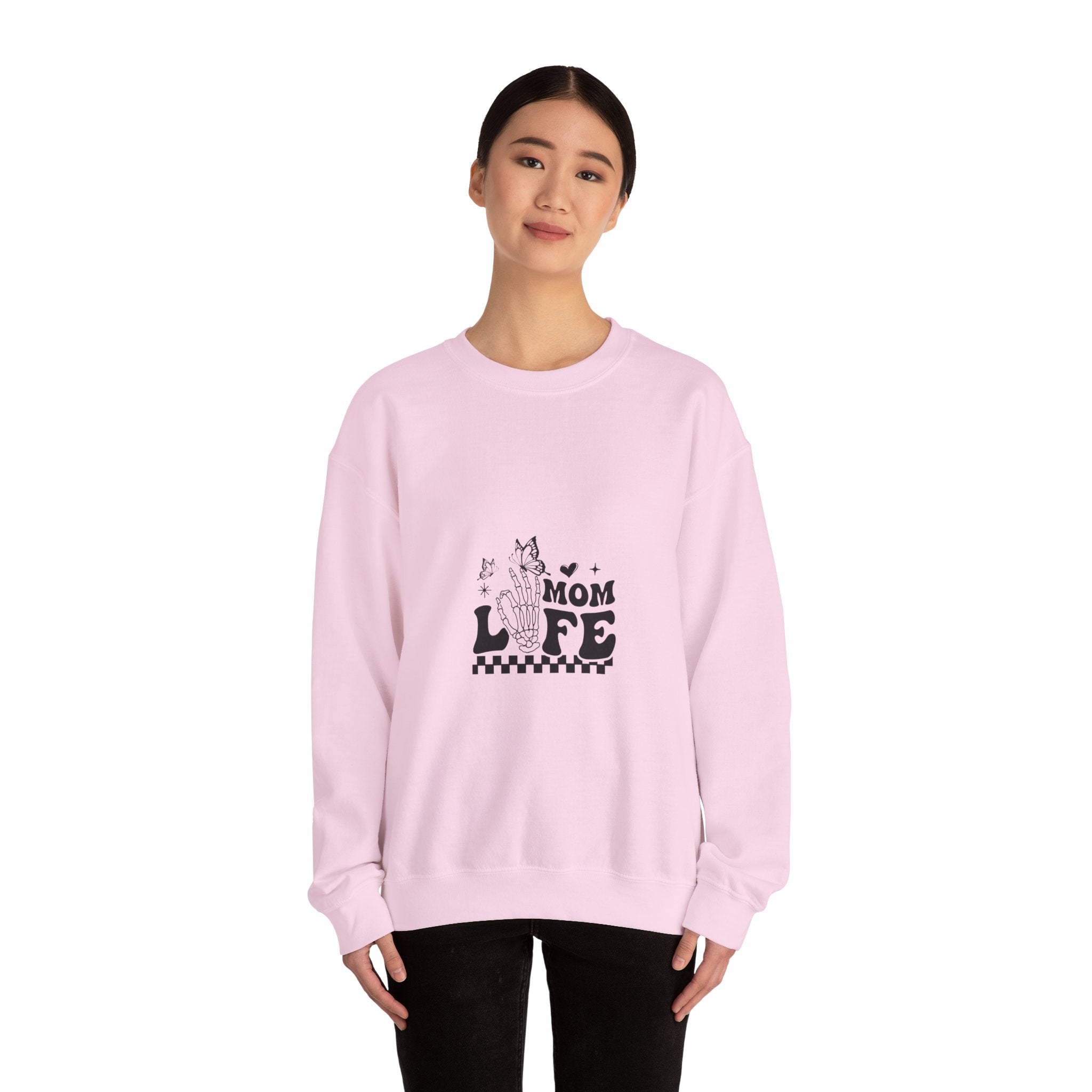 Mom Life: Retro Skeleton Hand Sweatshirt