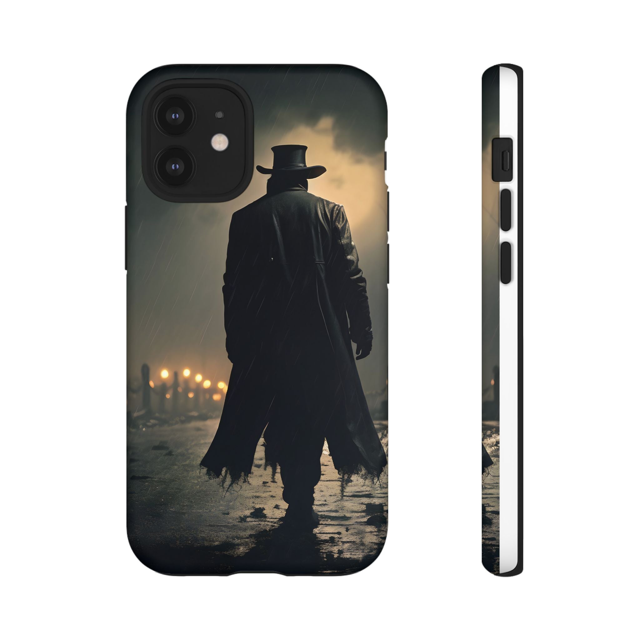 Mysterious Night Walk Hexagon Stone iPhone Case