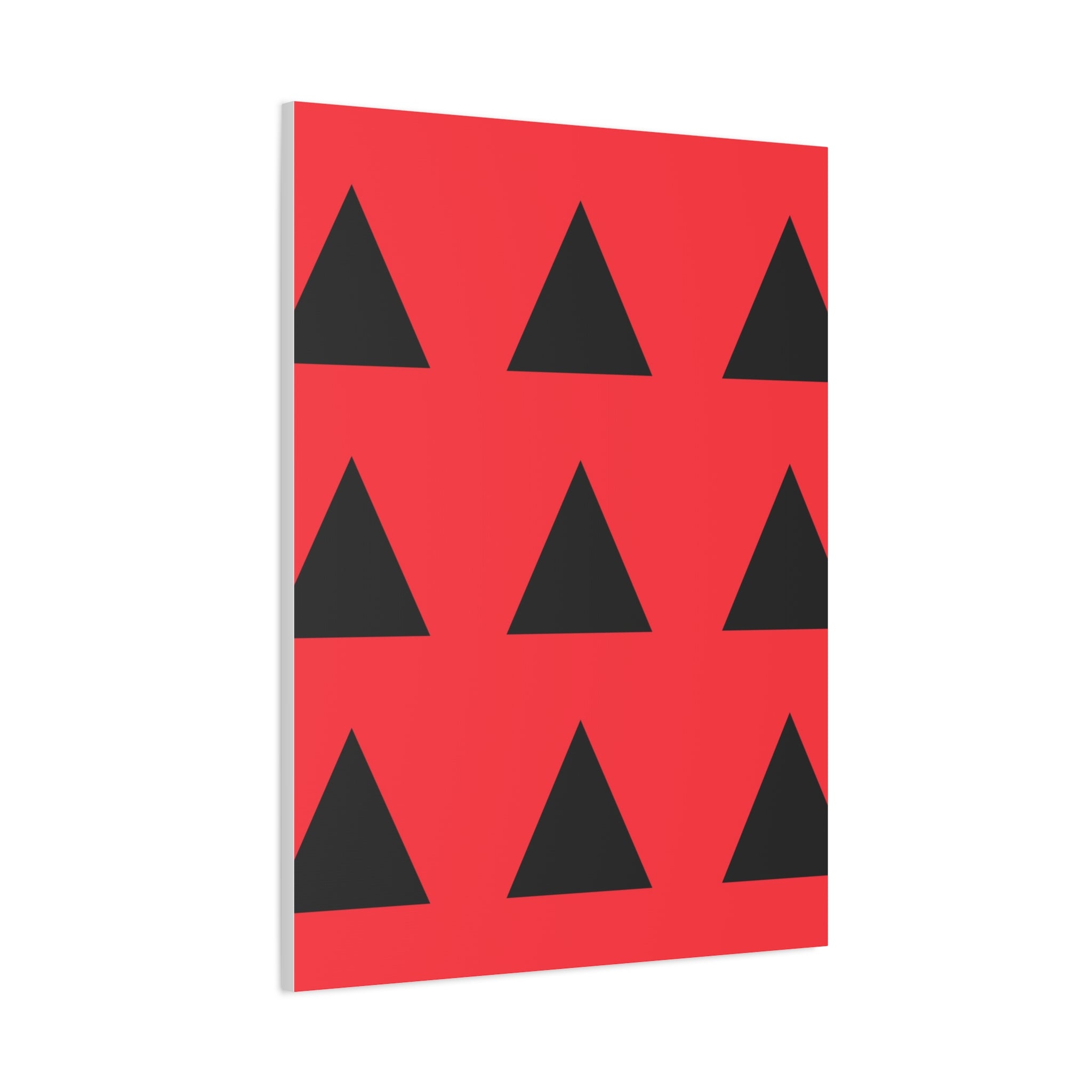 Red & Black Triangle Canvas Art