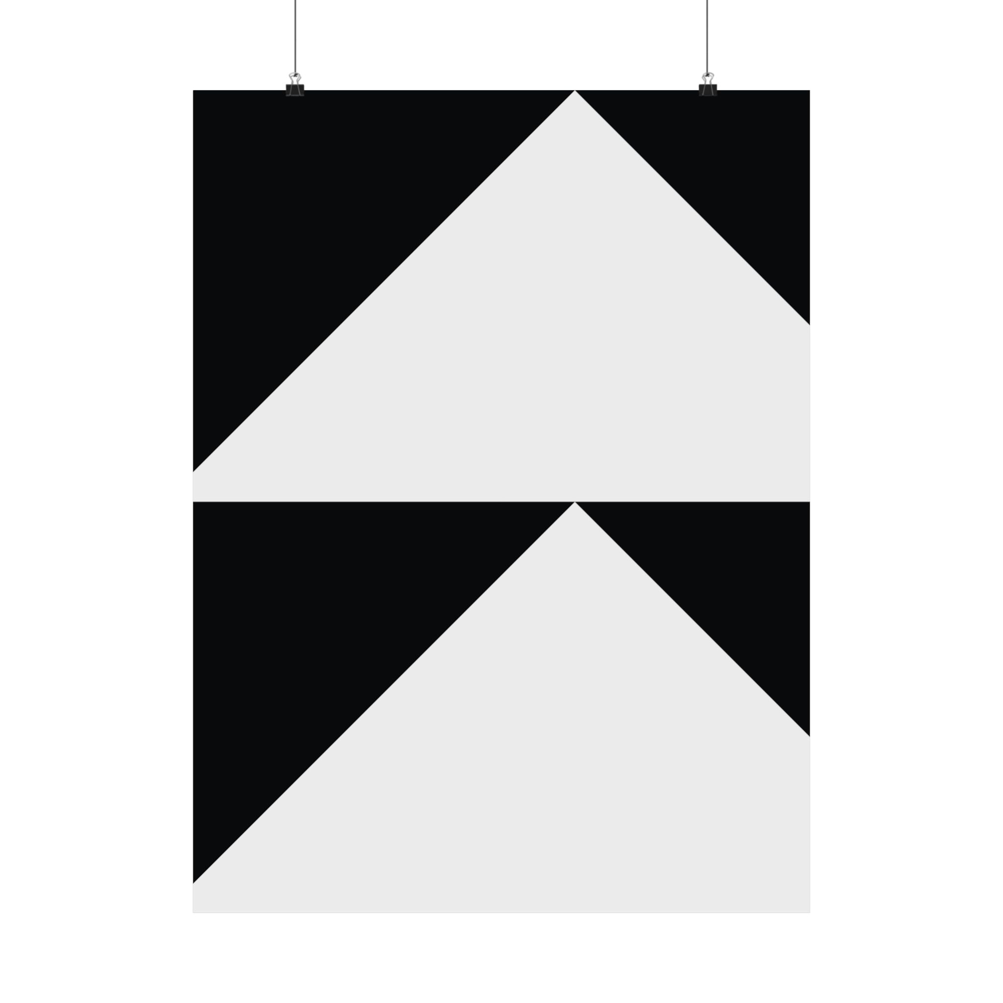 Geometric Triangle Minimalist Poster