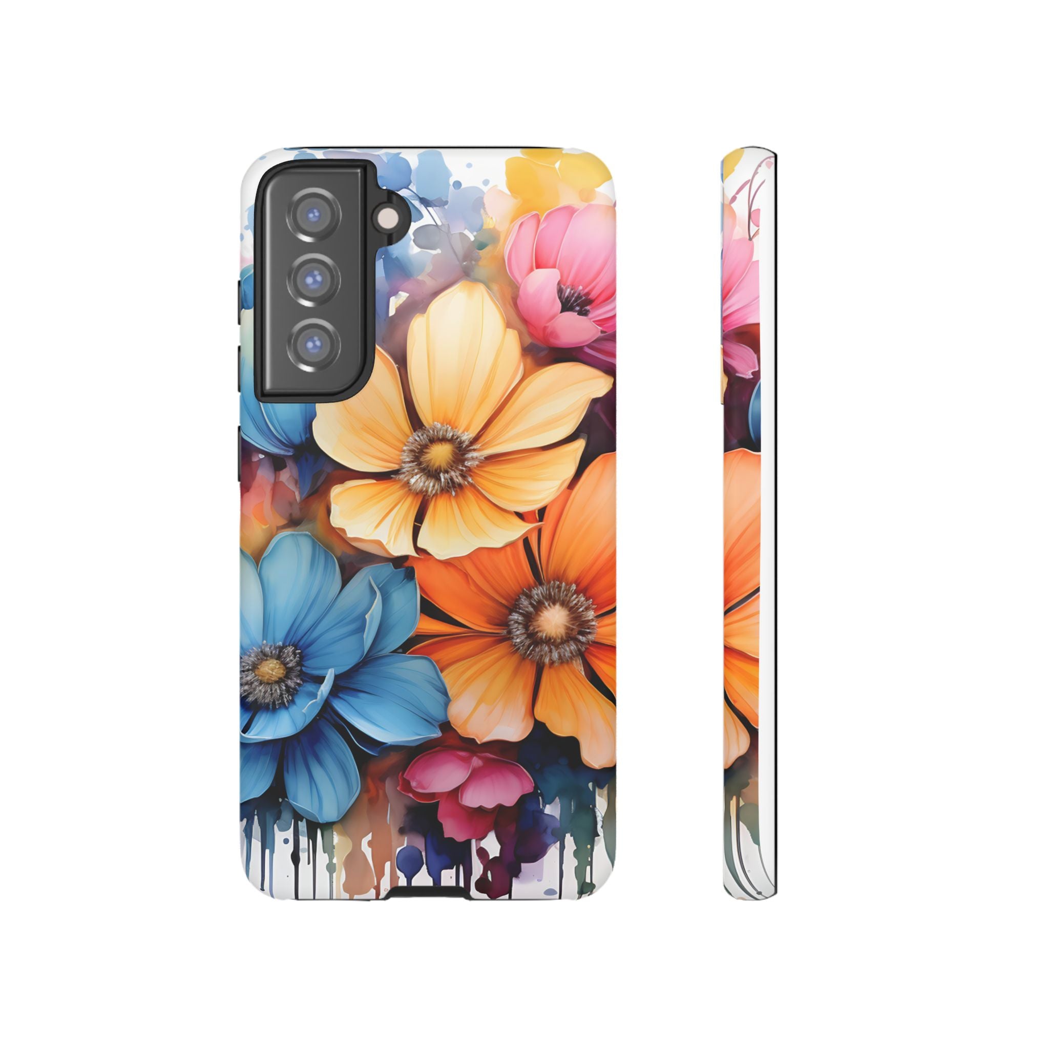 Vibrant Floral Watercolor Samsung Case