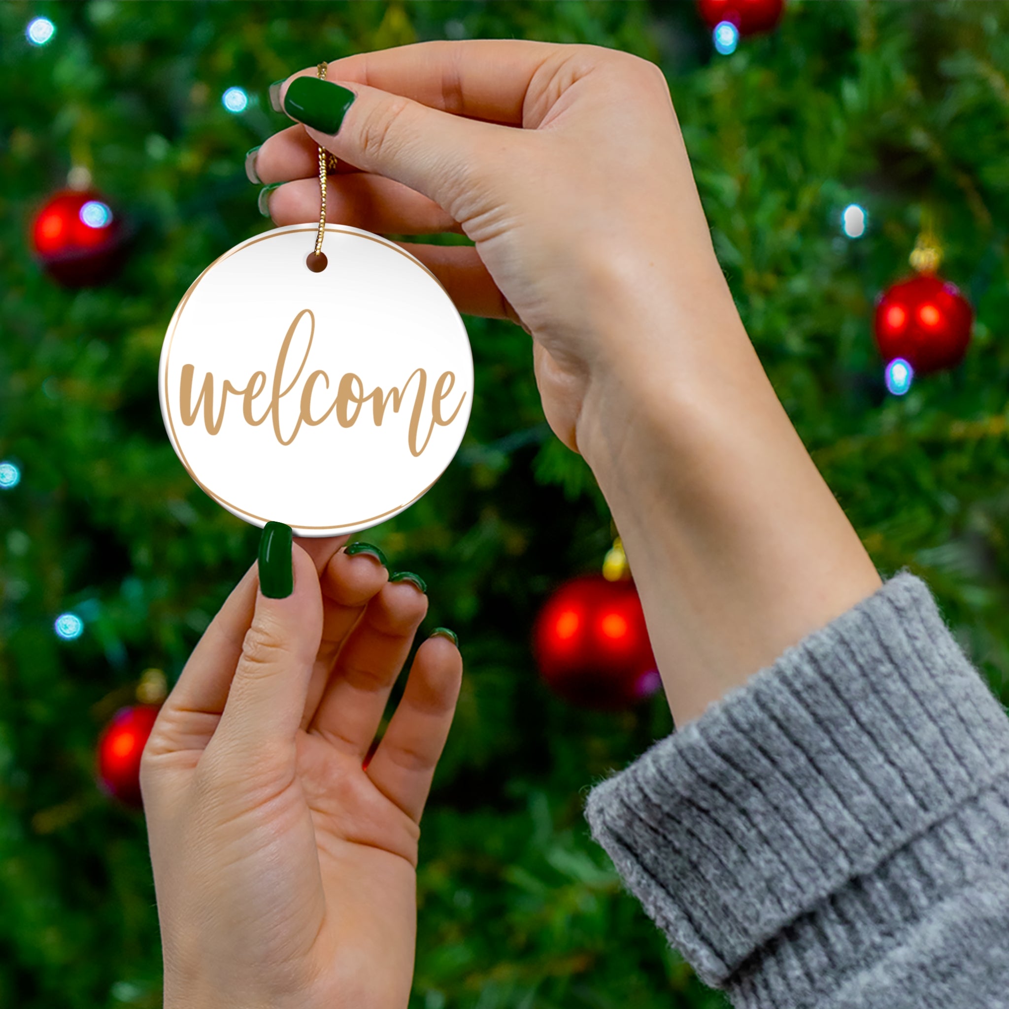 Welcome Home Ceramic Ornament