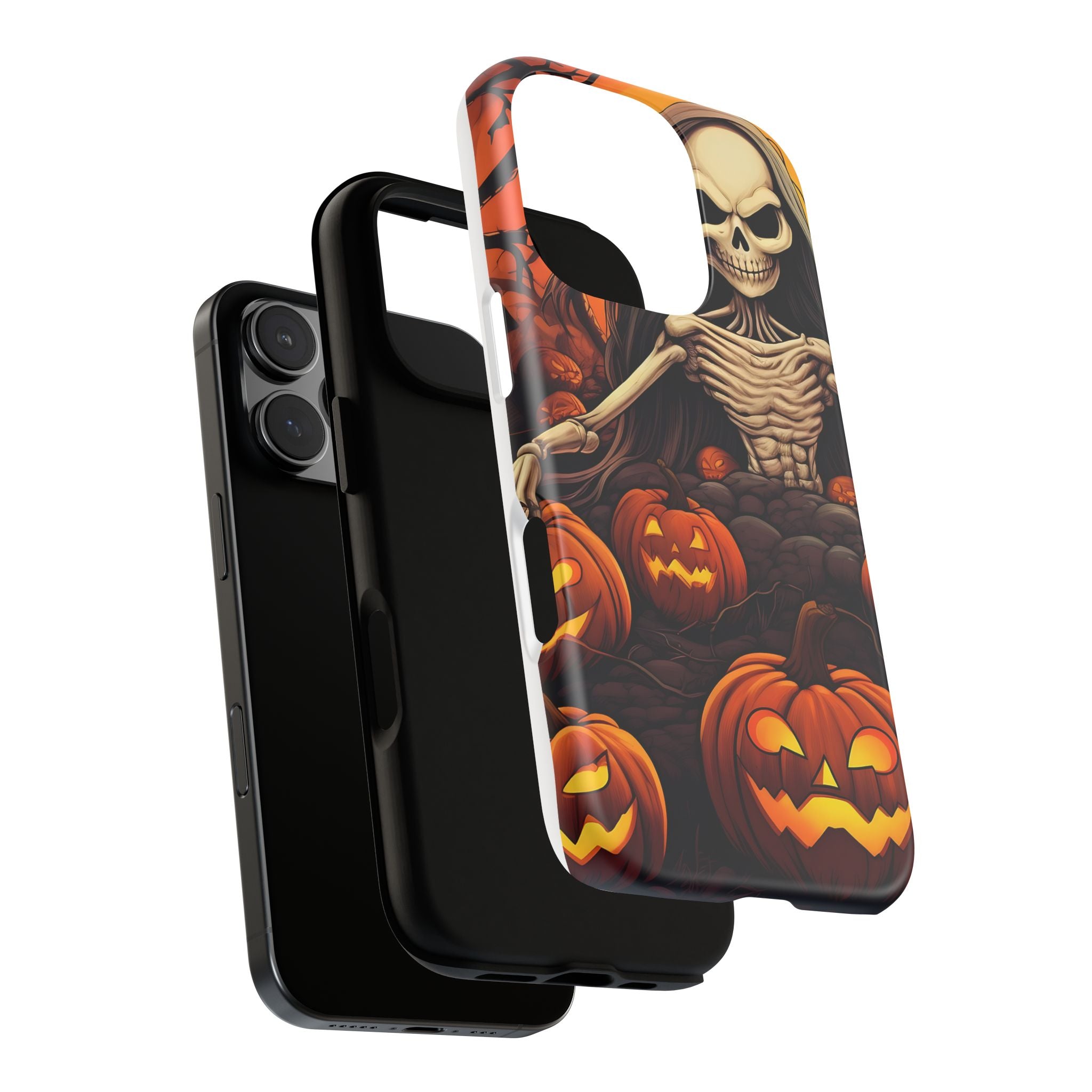 Spooky Skeleton Hexagon iPhone Case