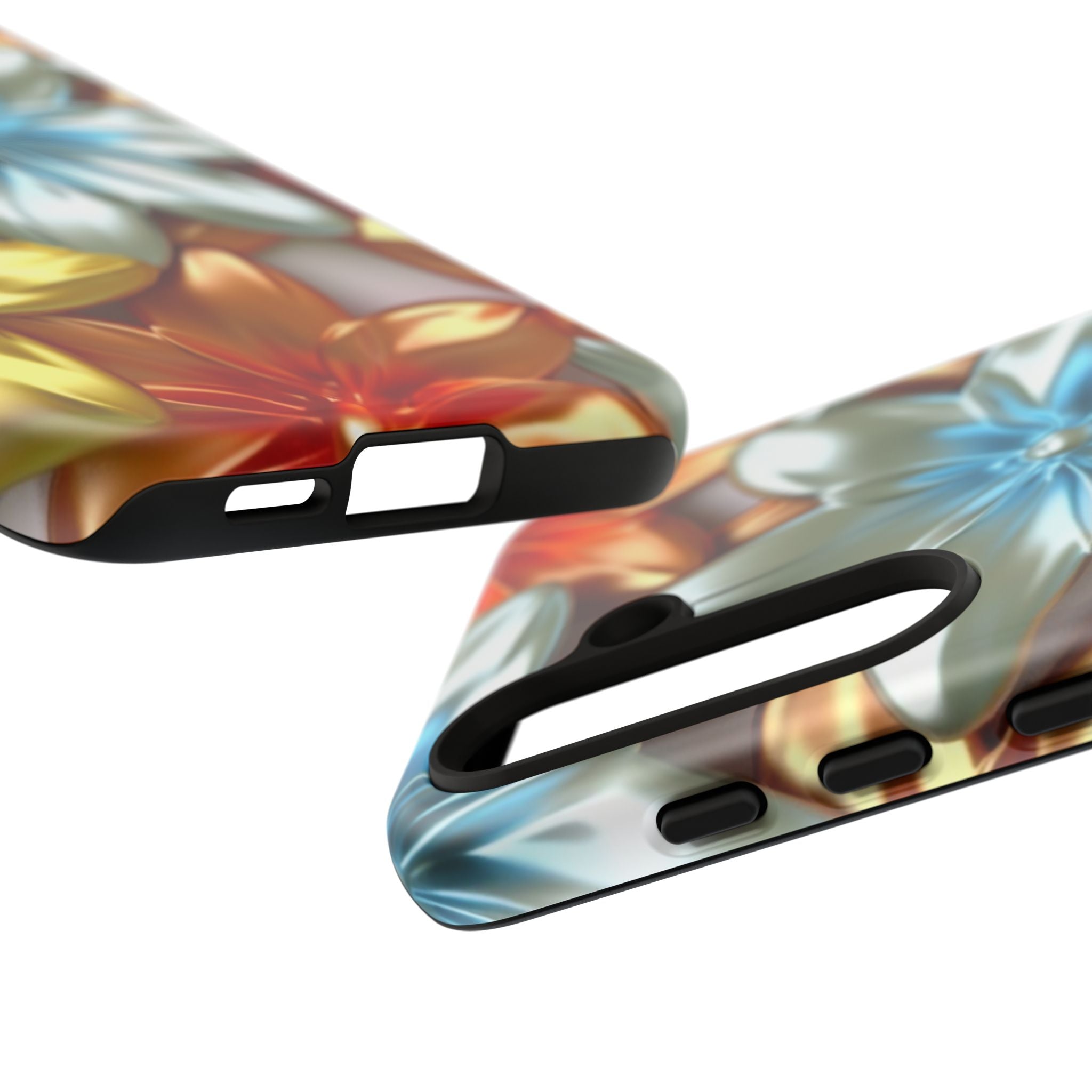 Metallic Flower Samsung Case - Stylish & Modern