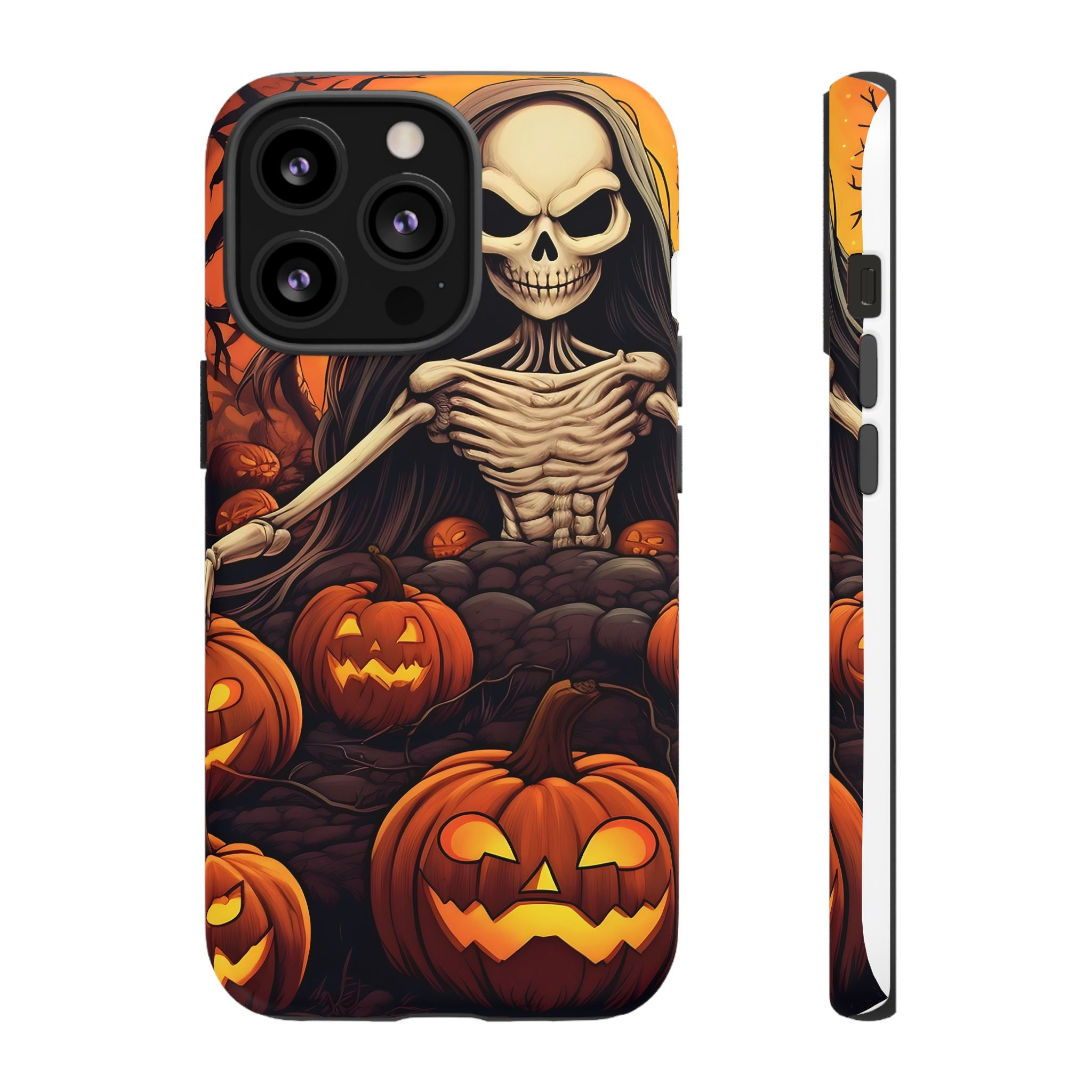 Spooky Skeleton Hexagon iPhone Case