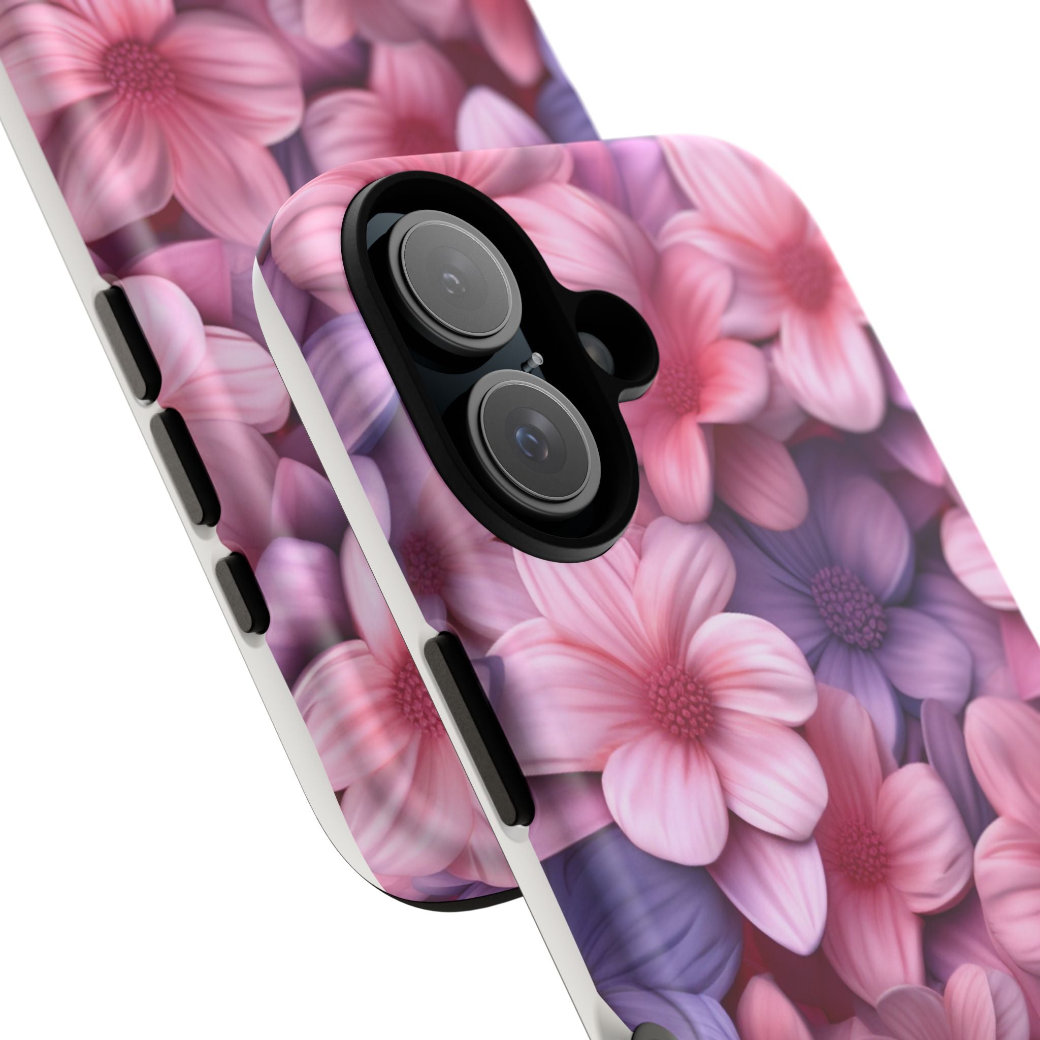 Floral Bloom Hexagon Stone iPhone Case