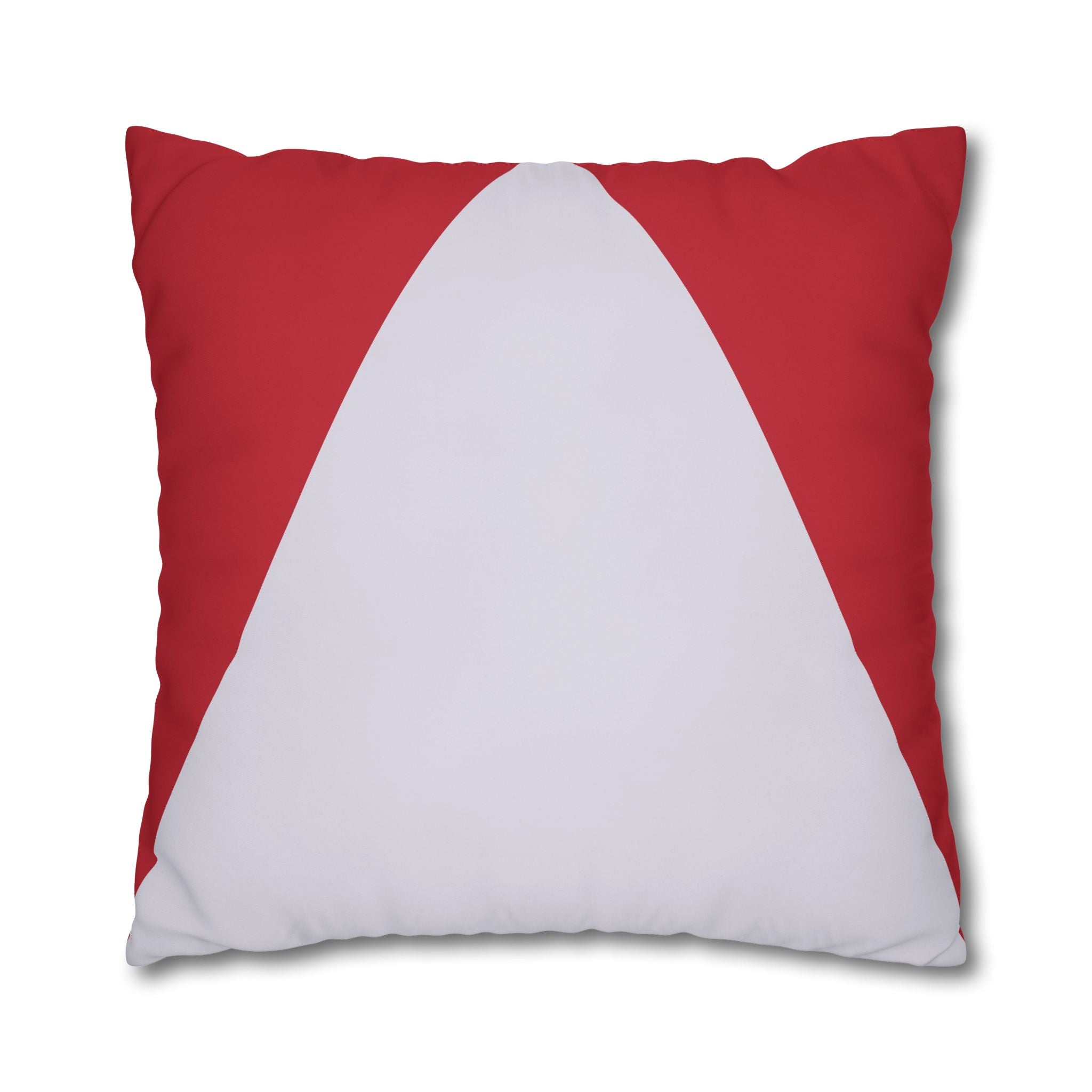 Geometric Crimson & Lavender Pillowcase