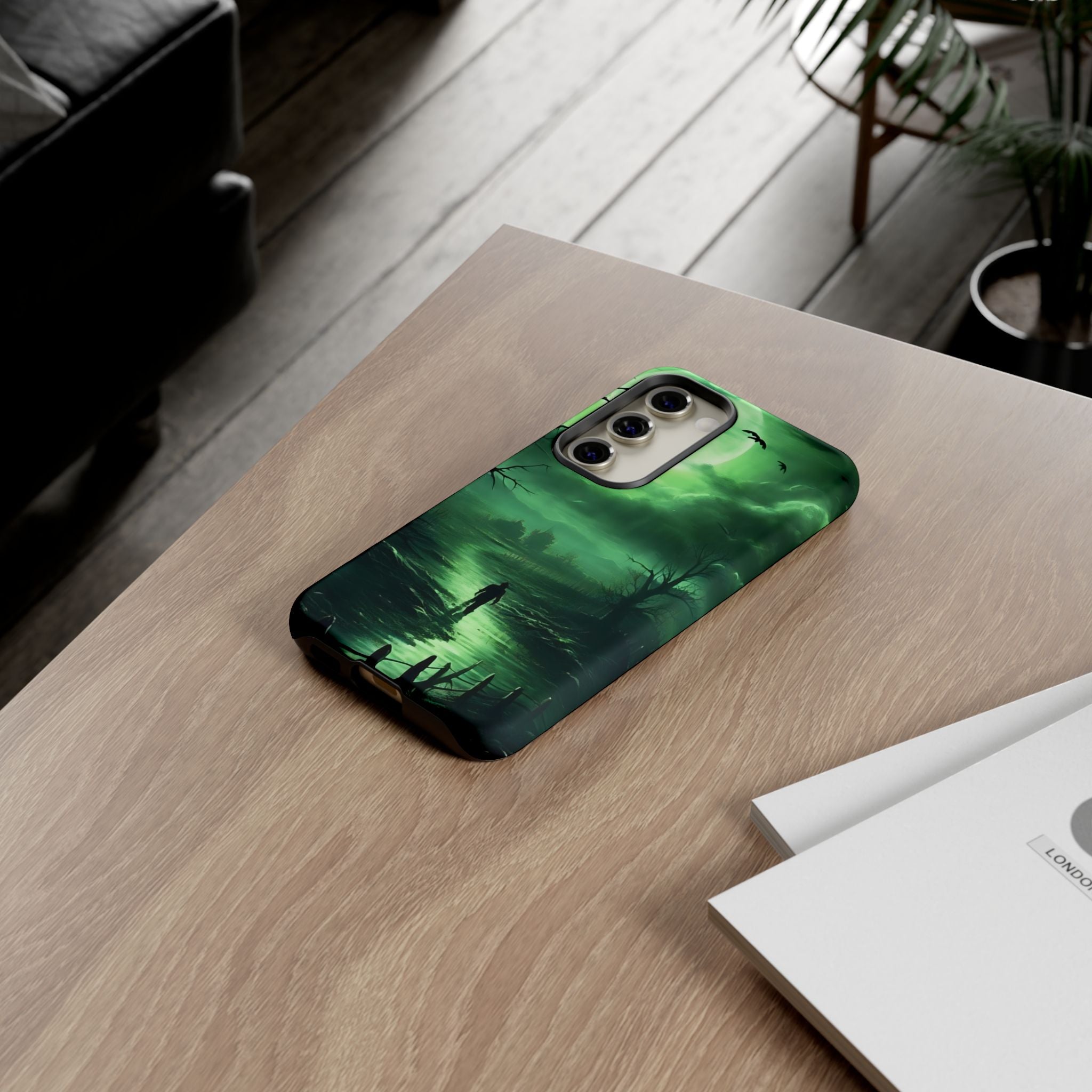 Eerie Swamp Moon Samsung Case