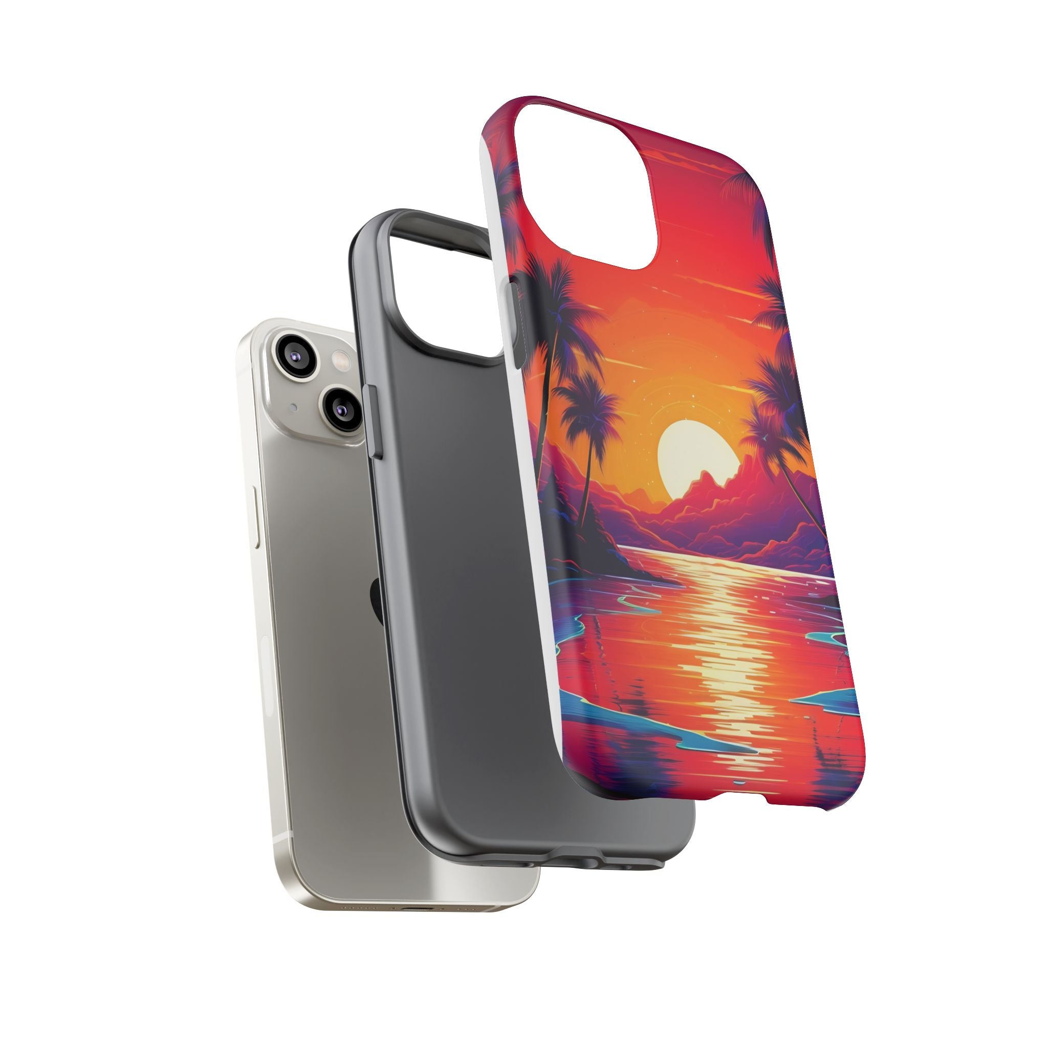 Sunset Beach Hexagon iPhone Case