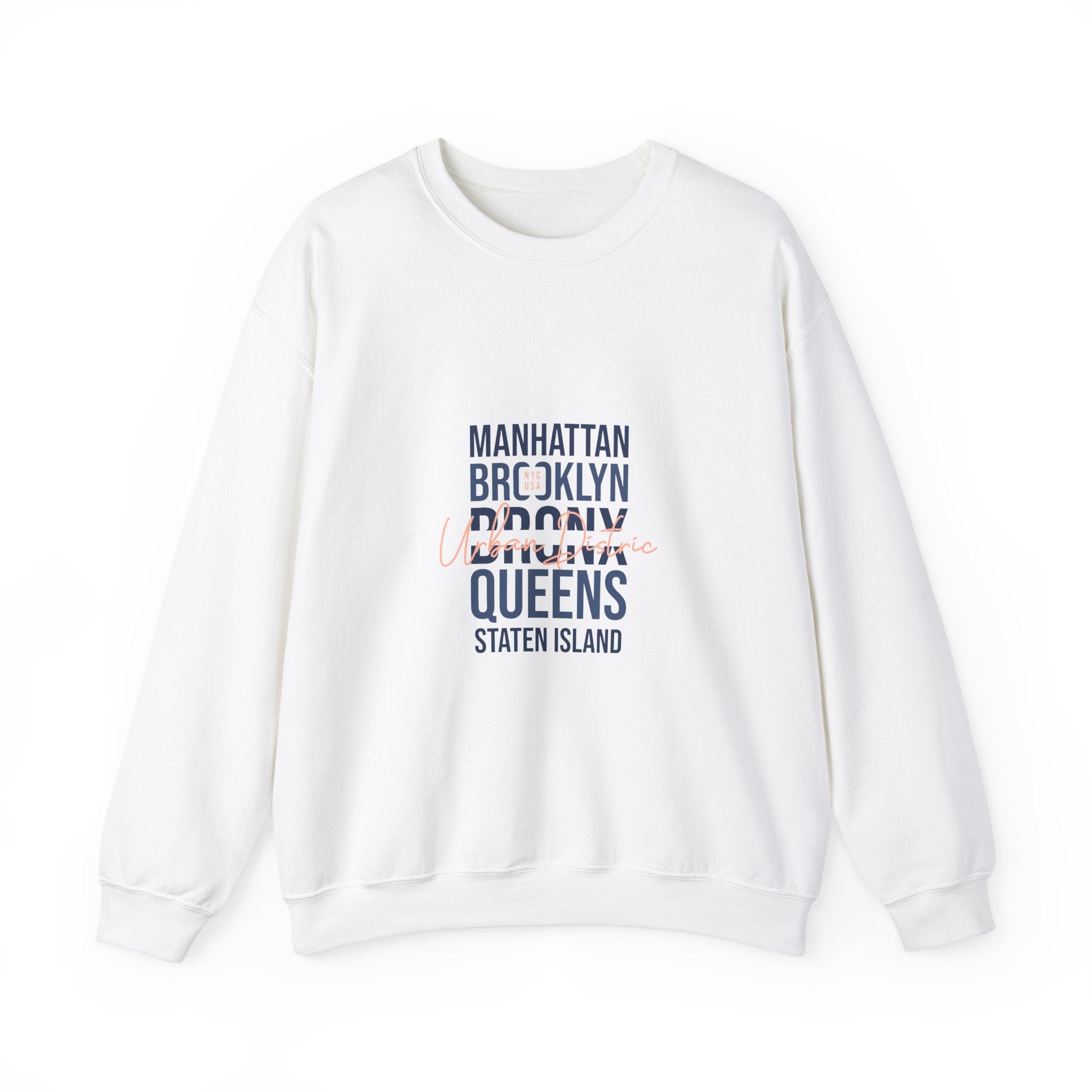 NYC Boroughs Sweatshirt - Manhattan to Staten Island