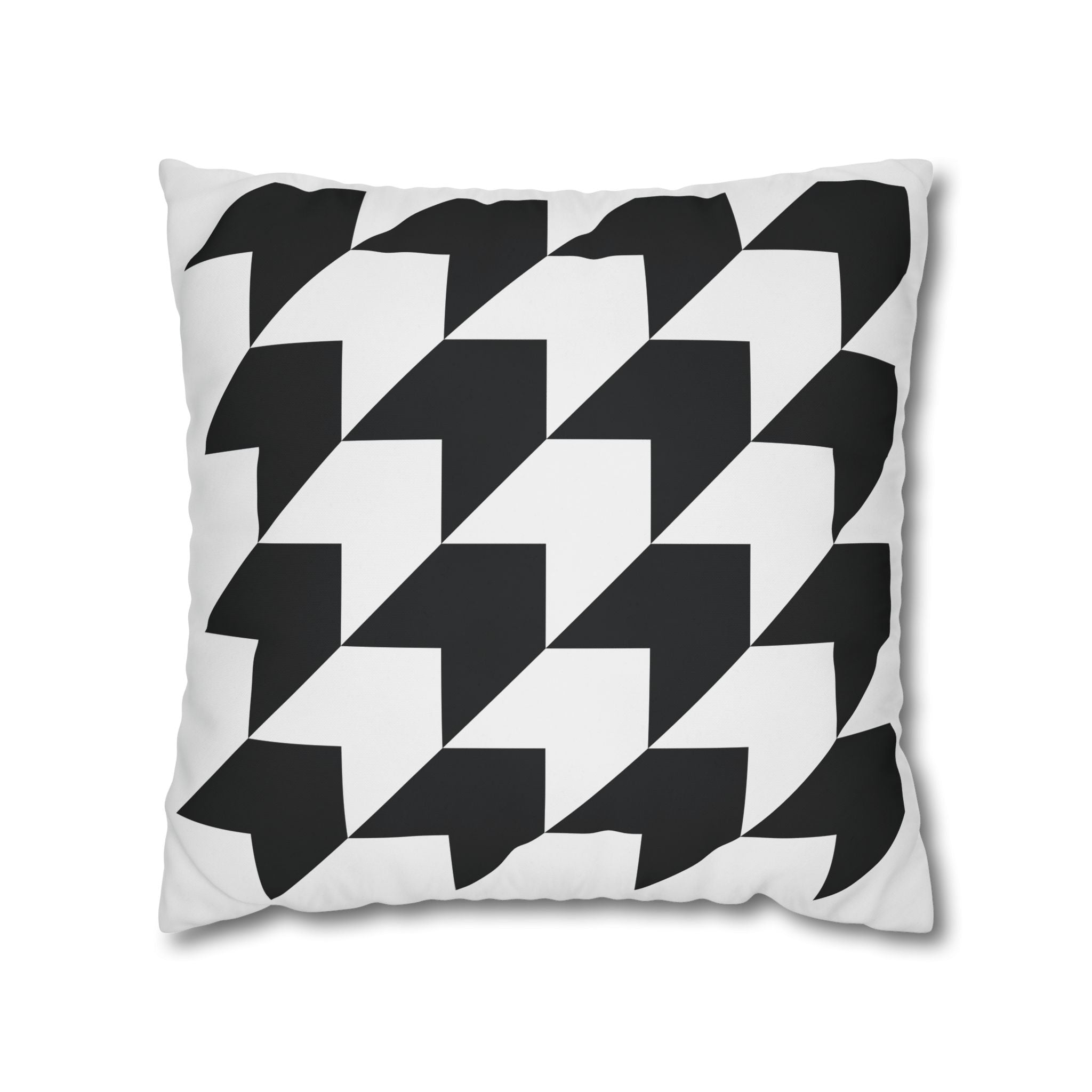 Geometric Arrow Pillowcase - Black & Gray