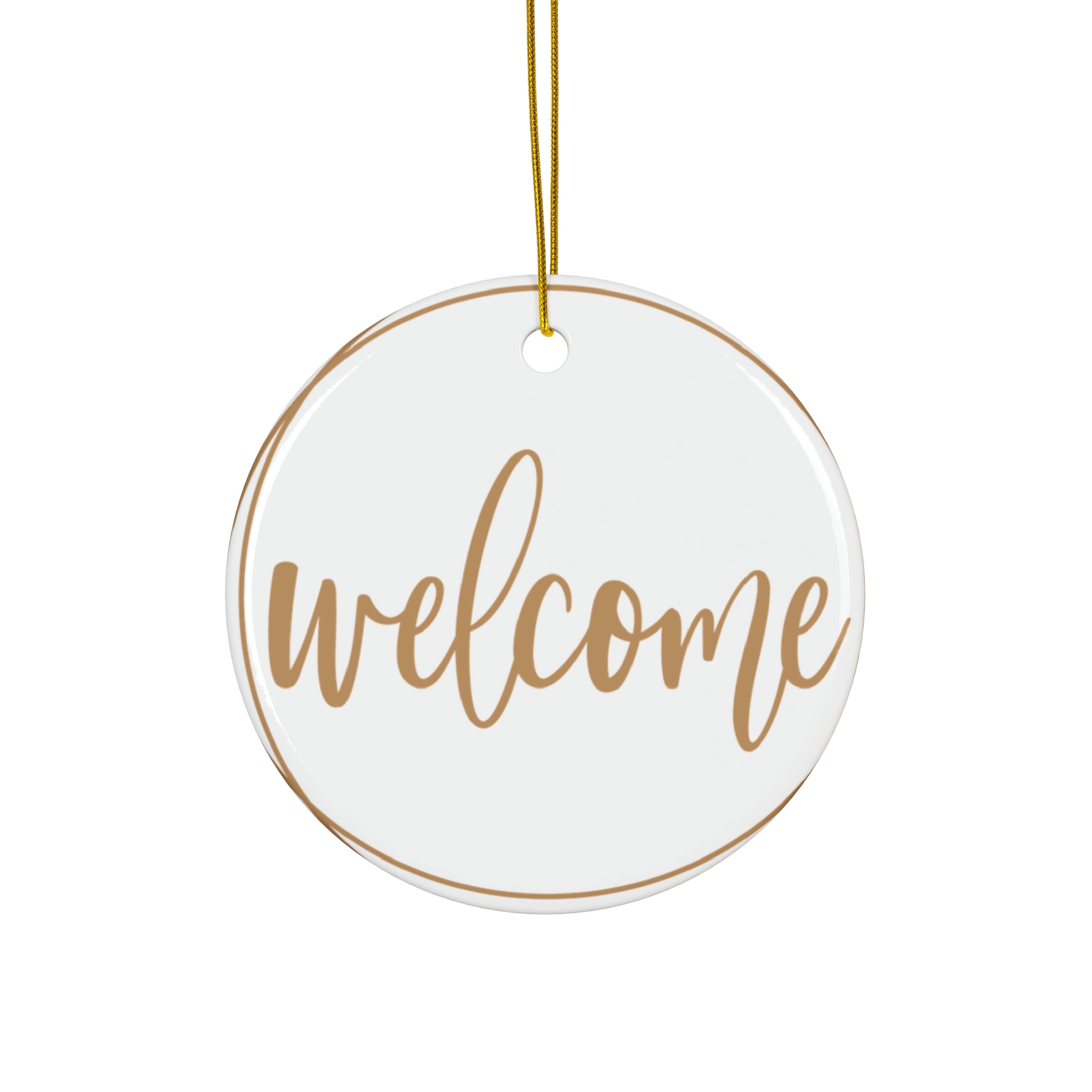 Welcome Home Ceramic Ornament