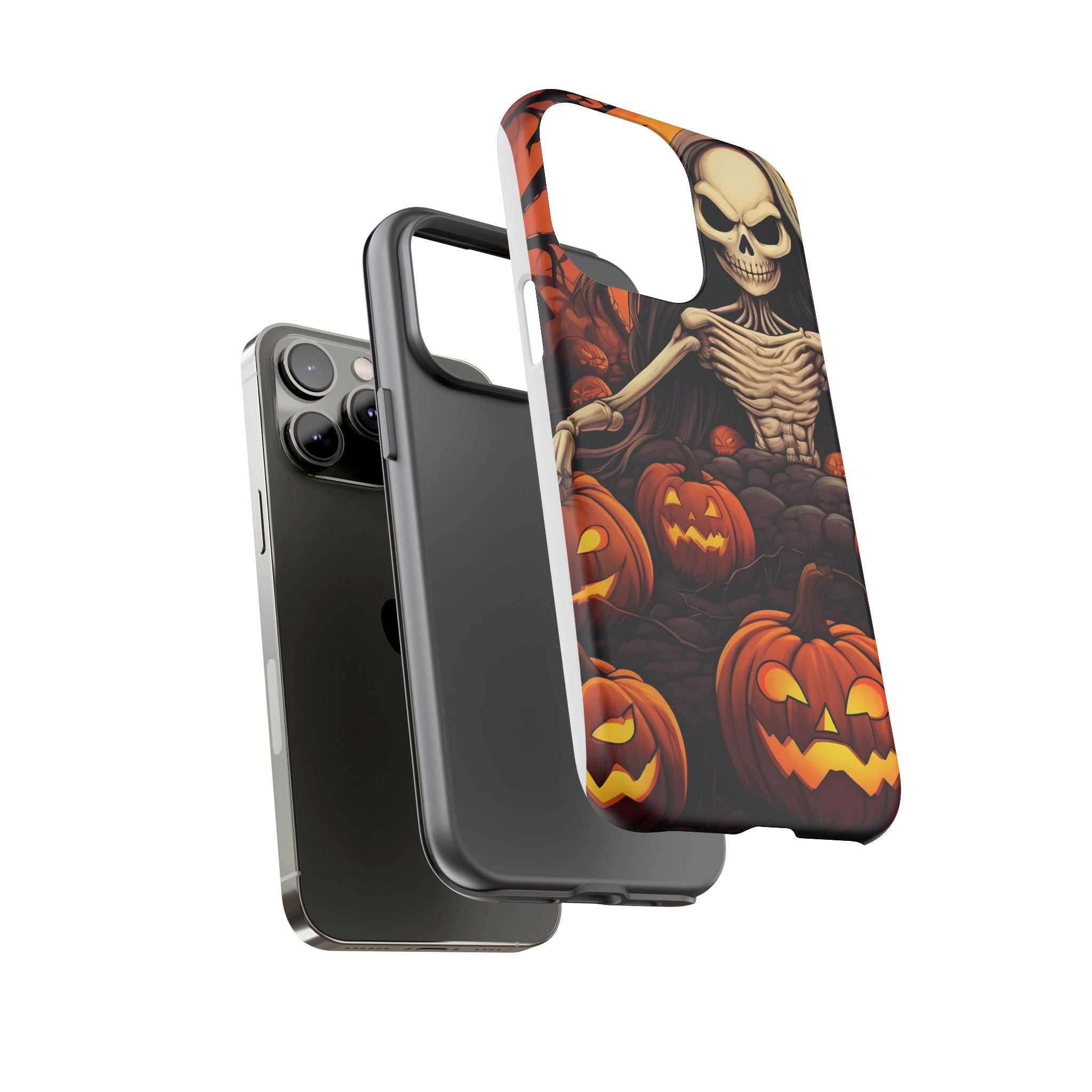 Spooky Skeleton Hexagon iPhone Case