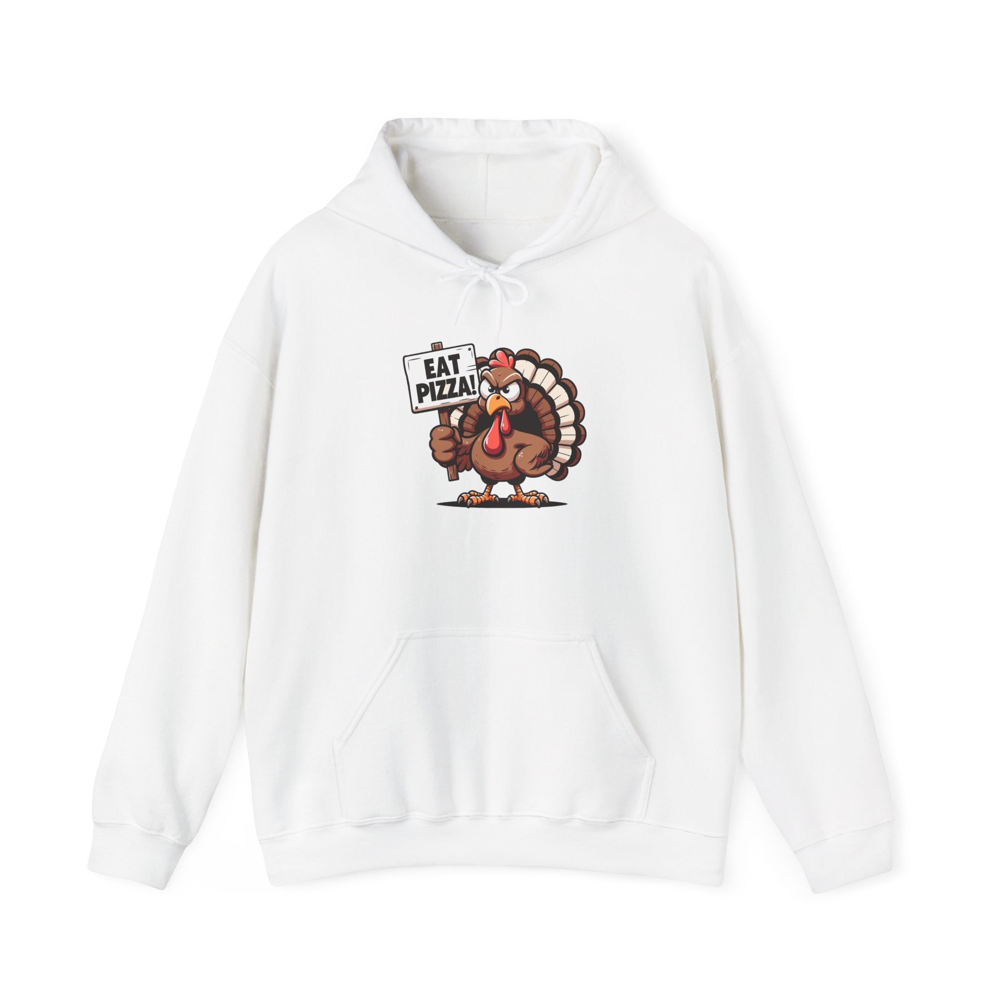 Angry Turkey Pizza Thanksgiving Hoodie