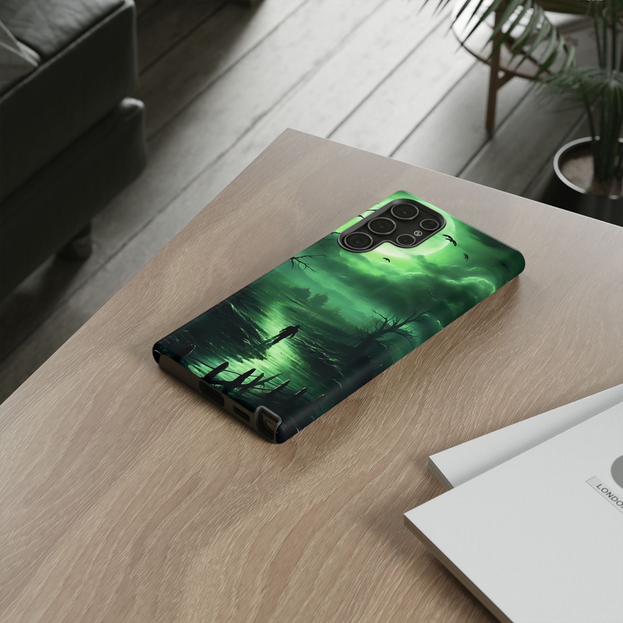 Eerie Swamp Moon Samsung Case