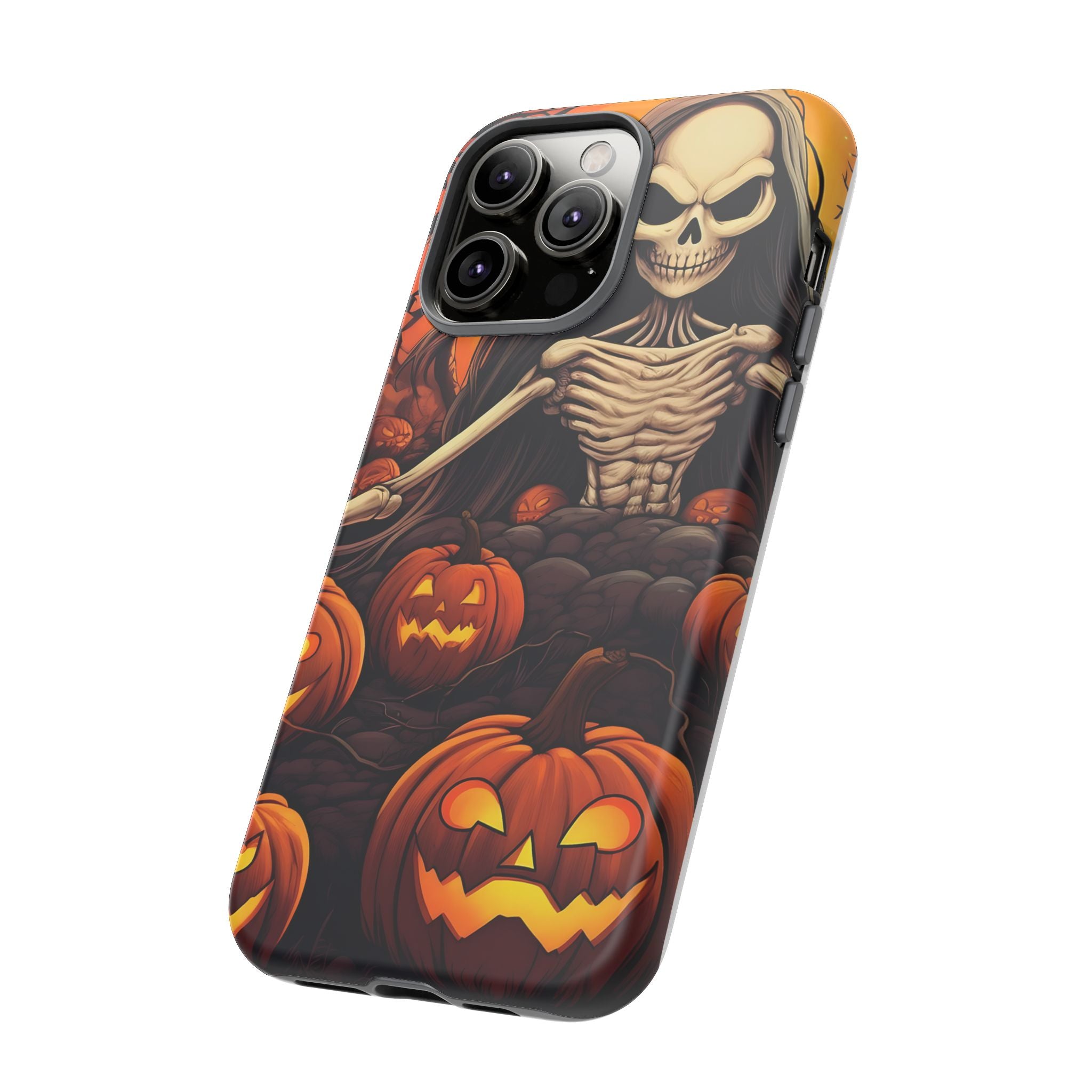 Spooky Skeleton Hexagon iPhone Case