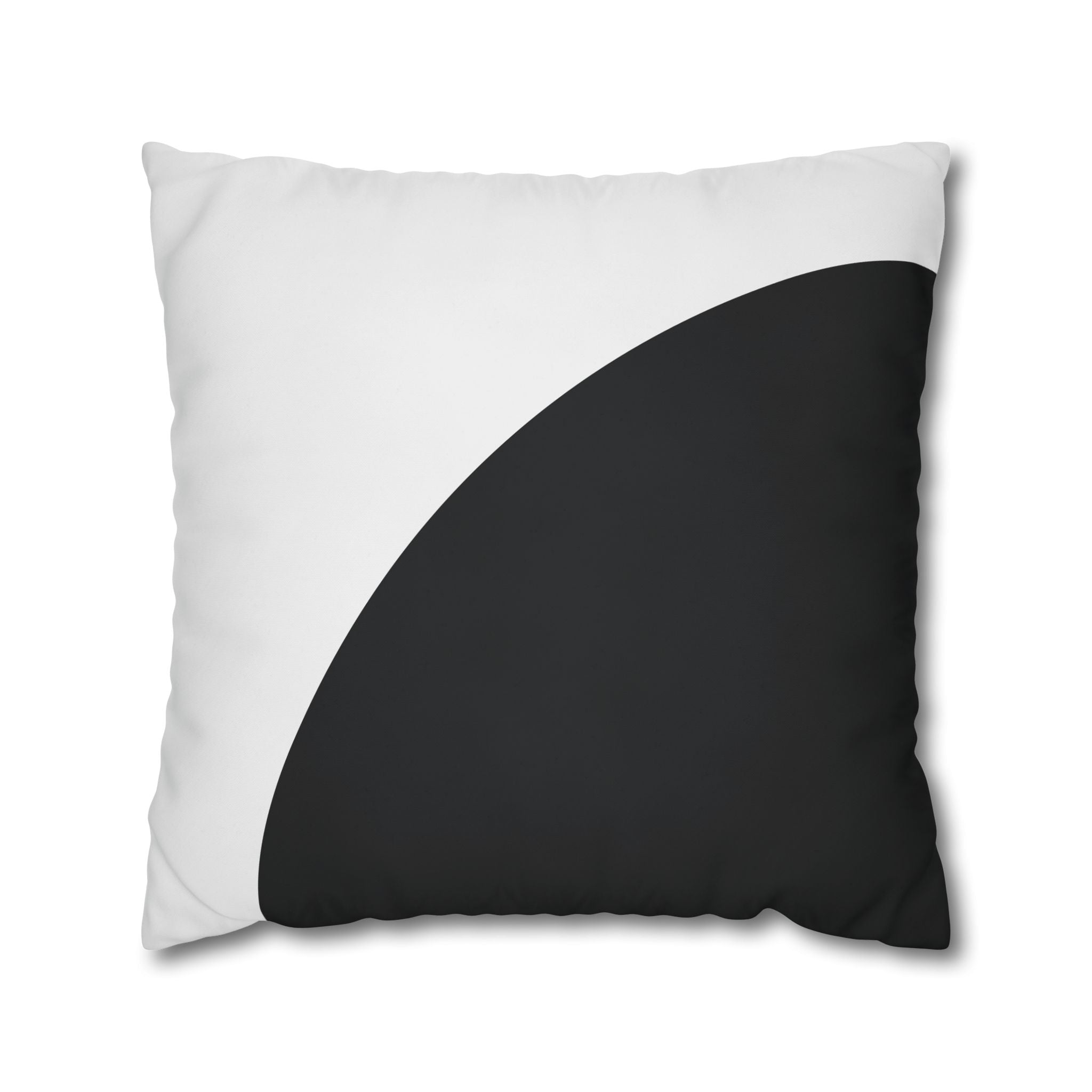 Minimalist Black & White Semi-Circle Pillowcase