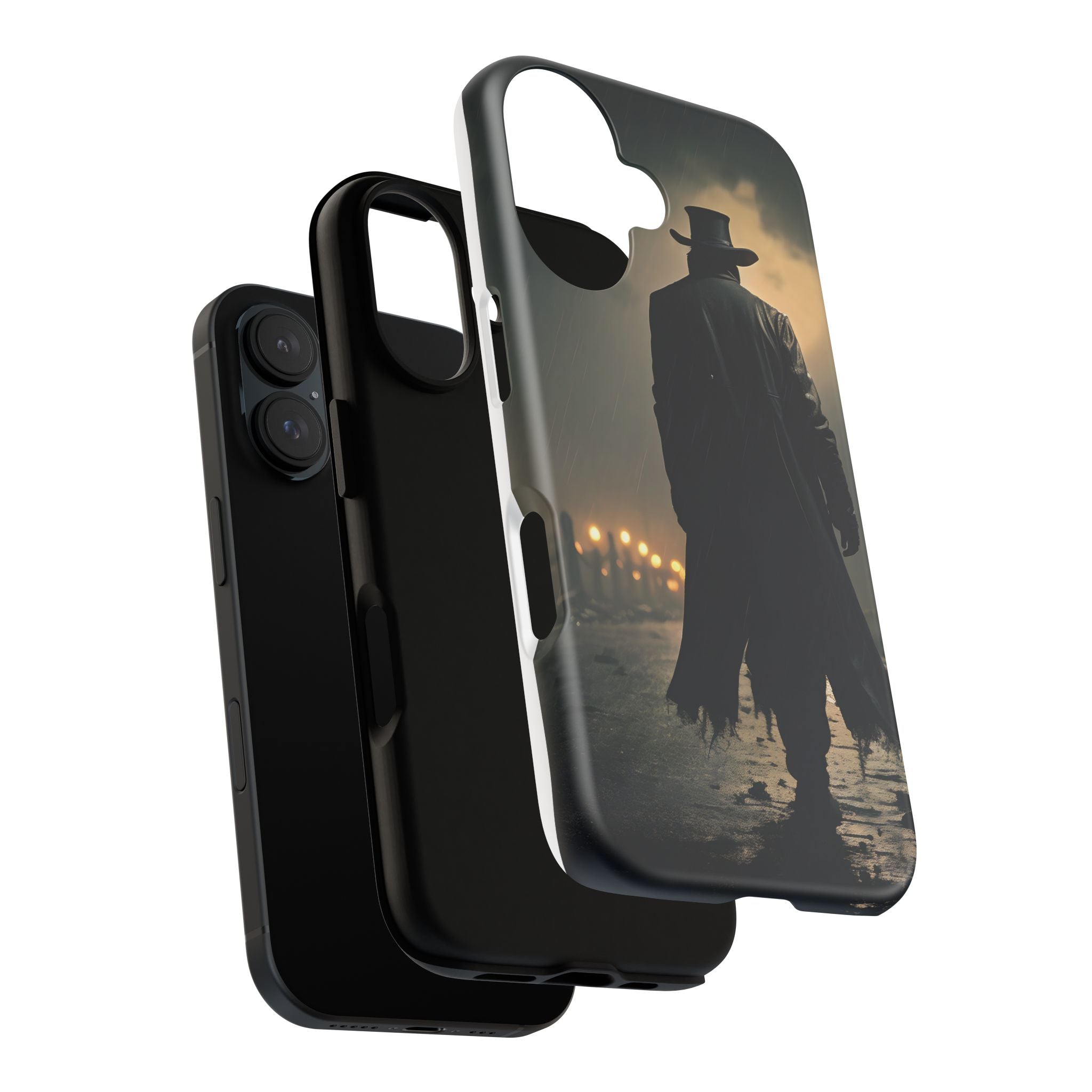 Mysterious Night Walk Hexagon Stone iPhone Case