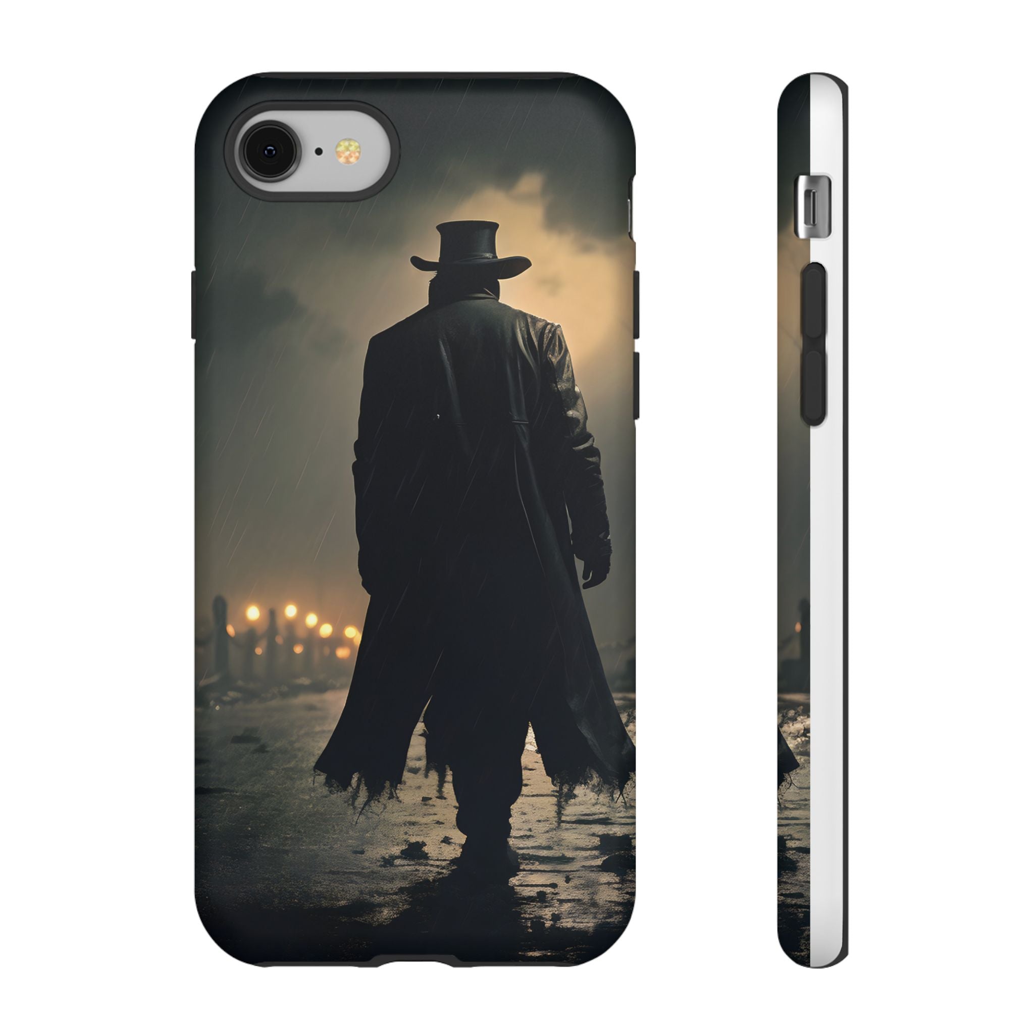 Mysterious Night Walk Hexagon Stone iPhone Case