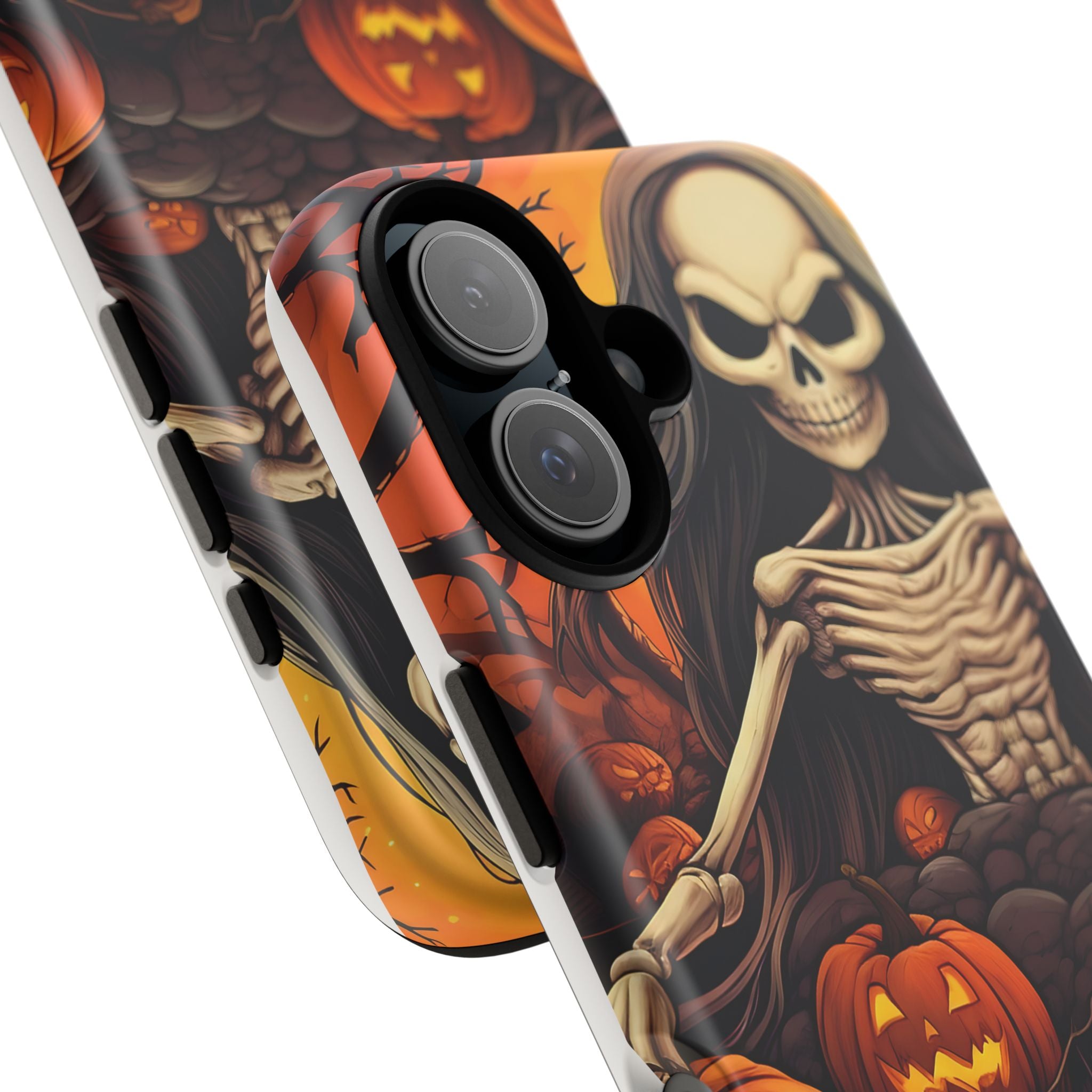 Spooky Skeleton Hexagon iPhone Case