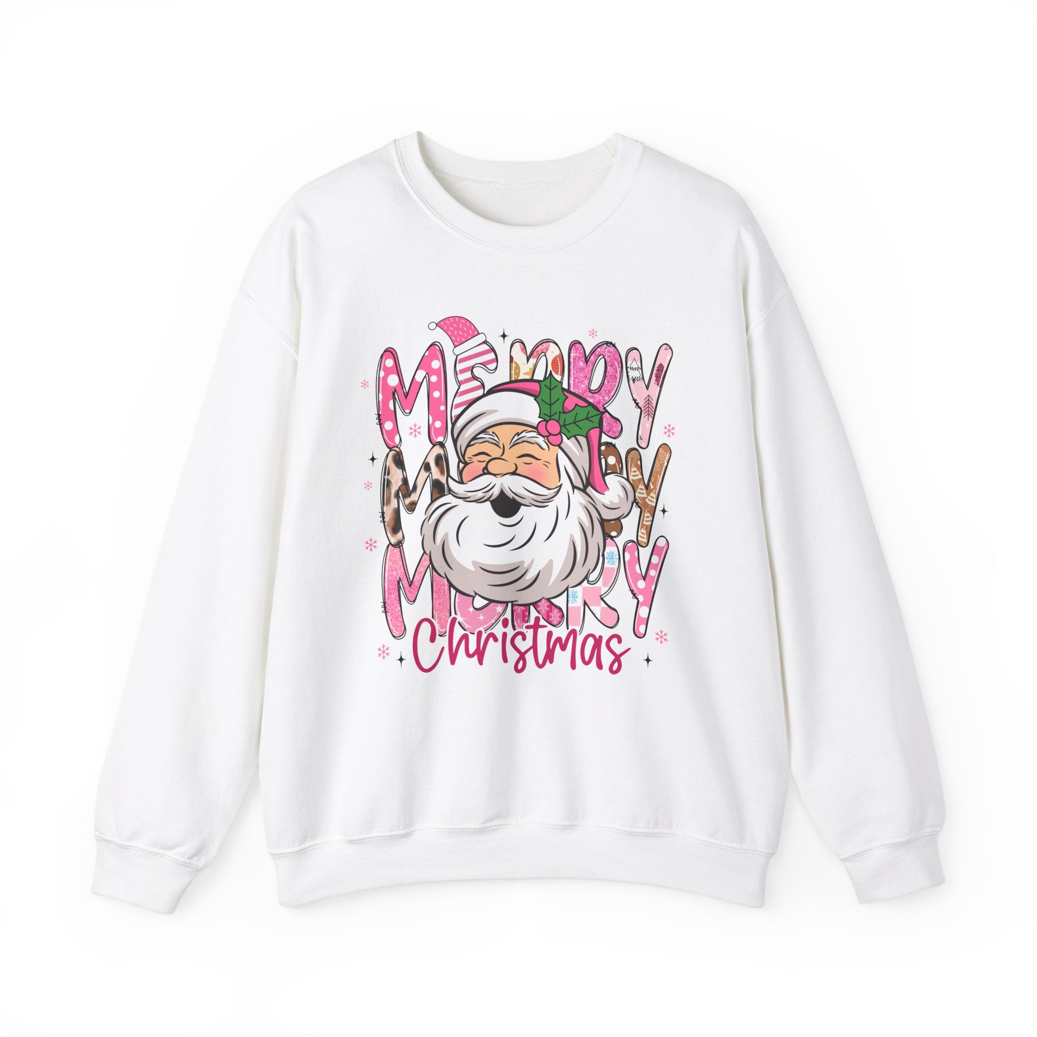 Pink Santa Christmas Sweatshirt