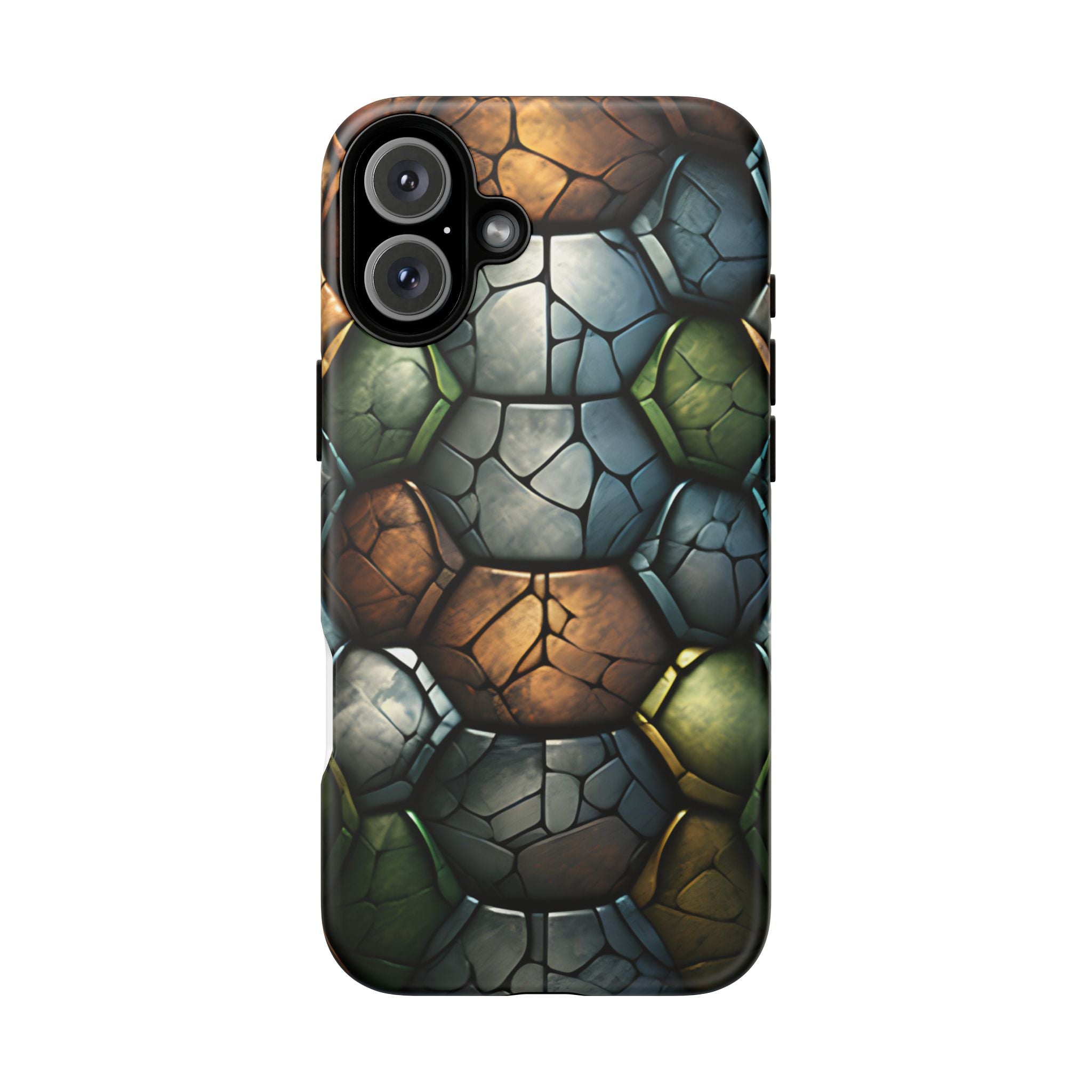 Hexagon Stone iPhone Case - Rugged Texture