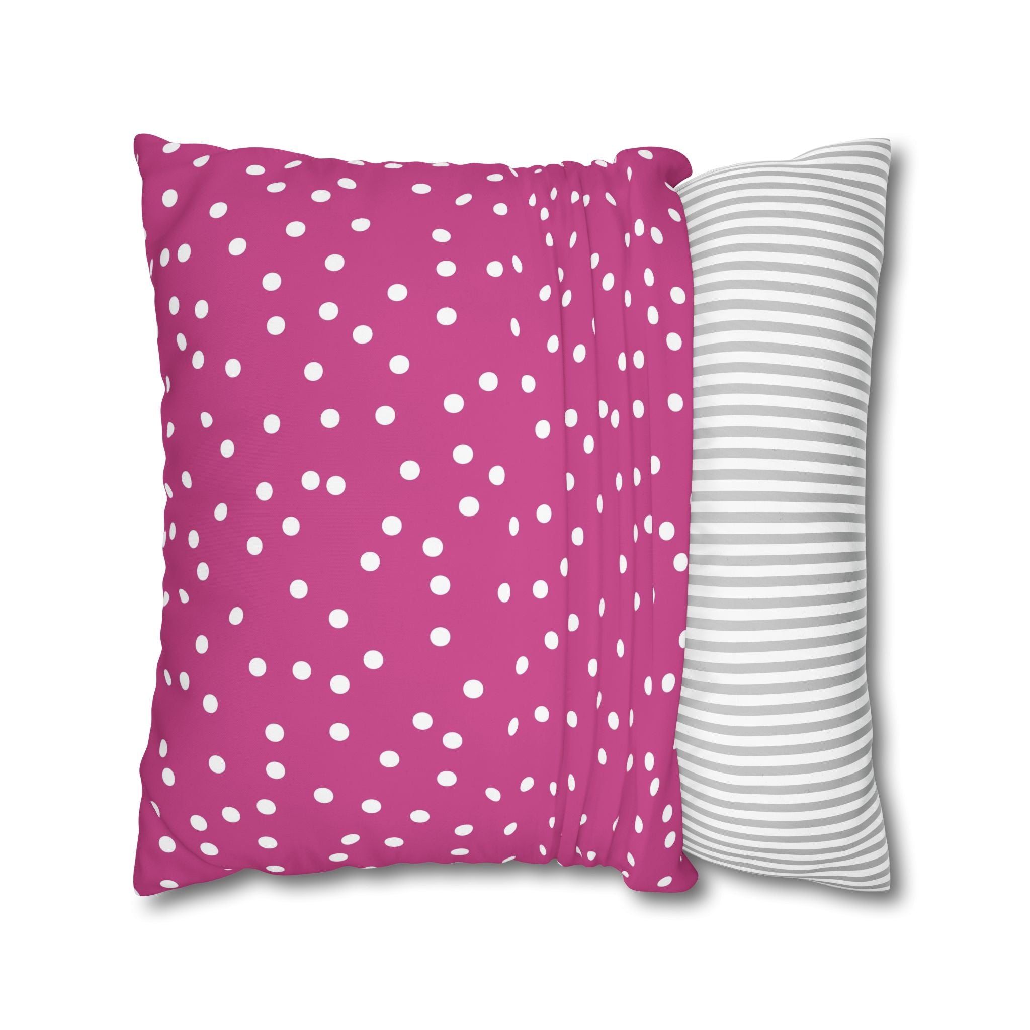 Magenta Polka Dot Pillowcase