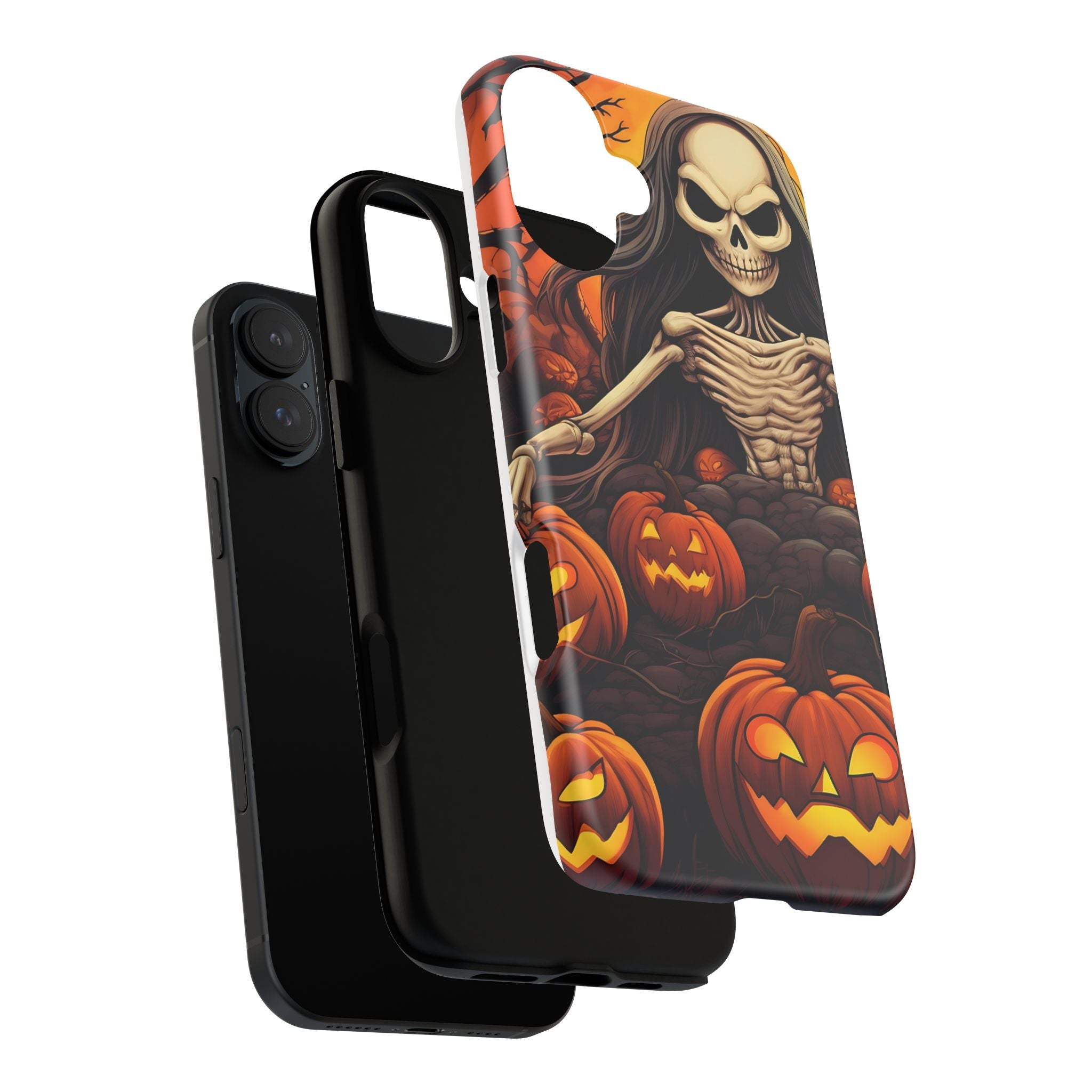 Spooky Skeleton Hexagon iPhone Case