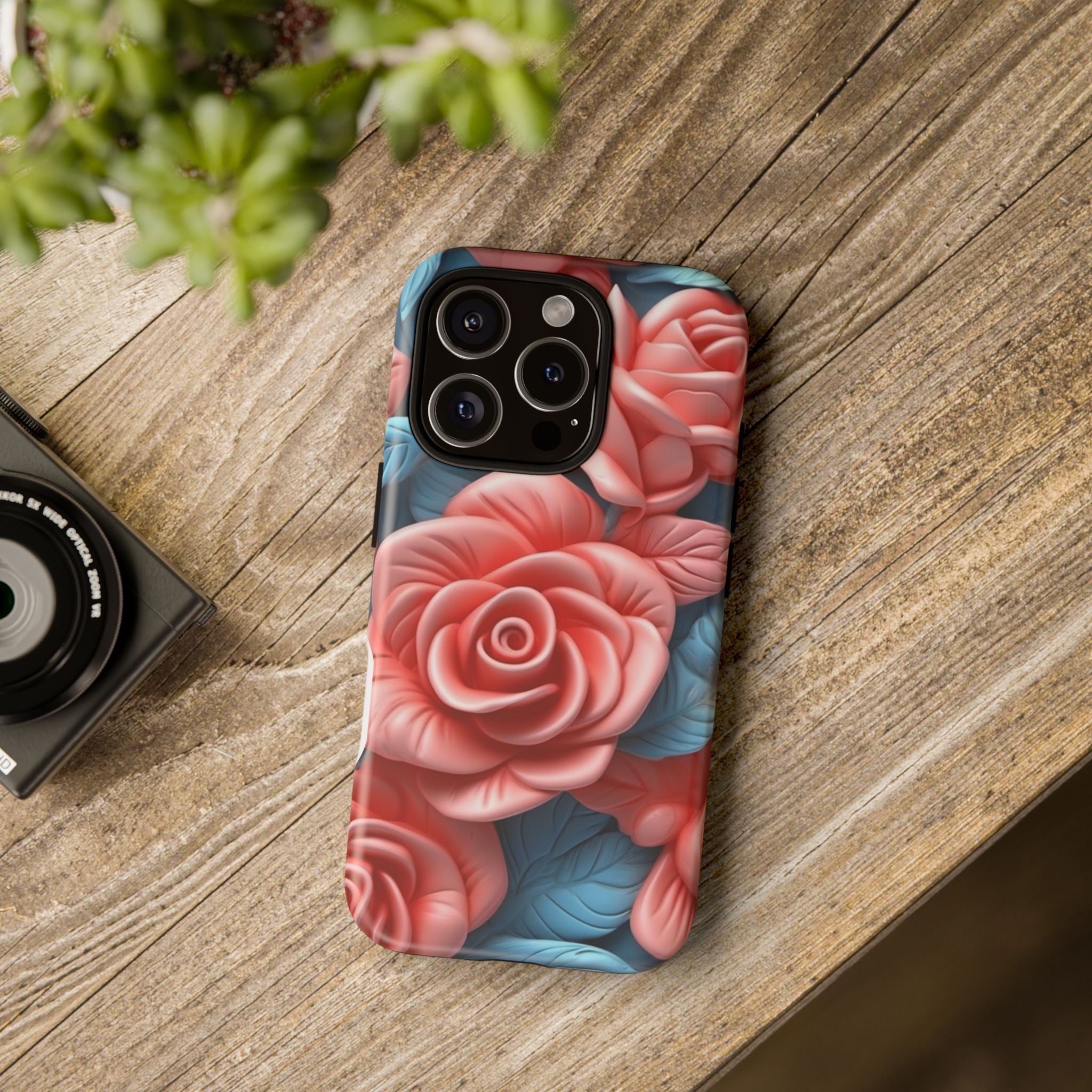 Stylized Floral iPhone Case - Hexagon Stone