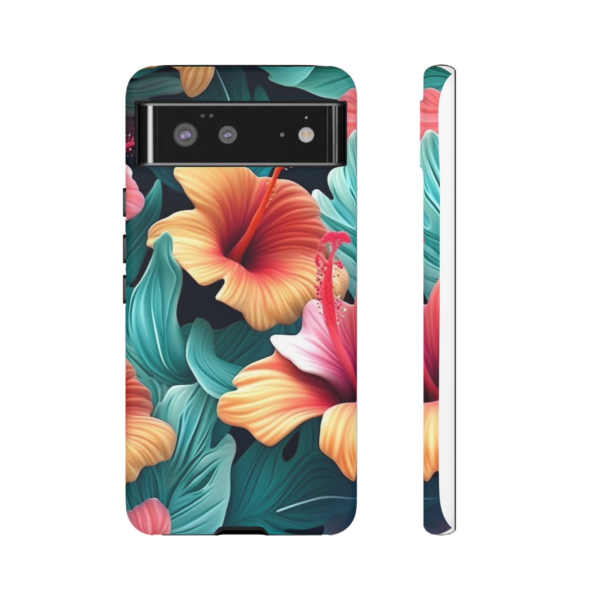 Vibrant Hibiscus Google Pixel Case (All Models)