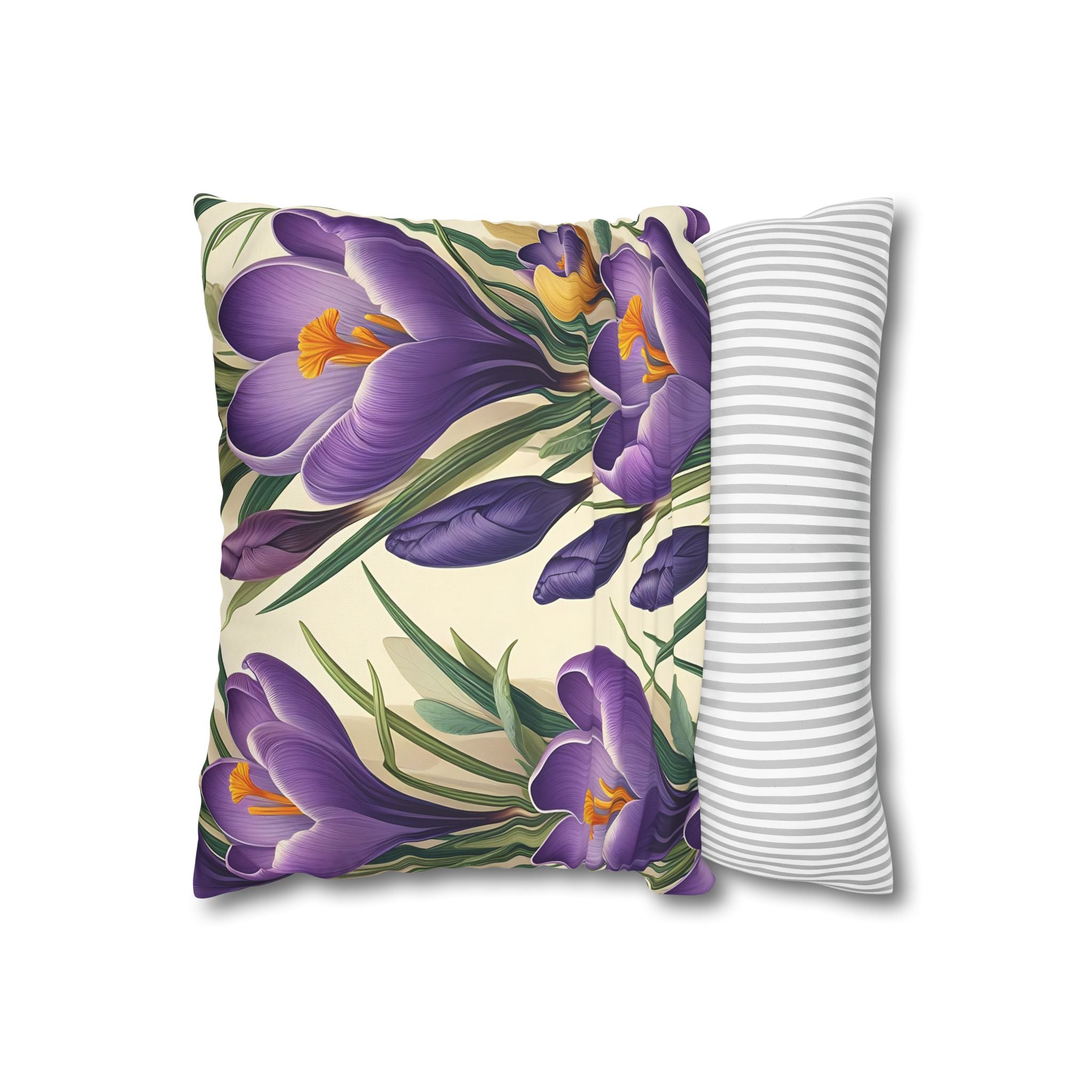 Luxury Crocus Pillowcase - Botanical Art