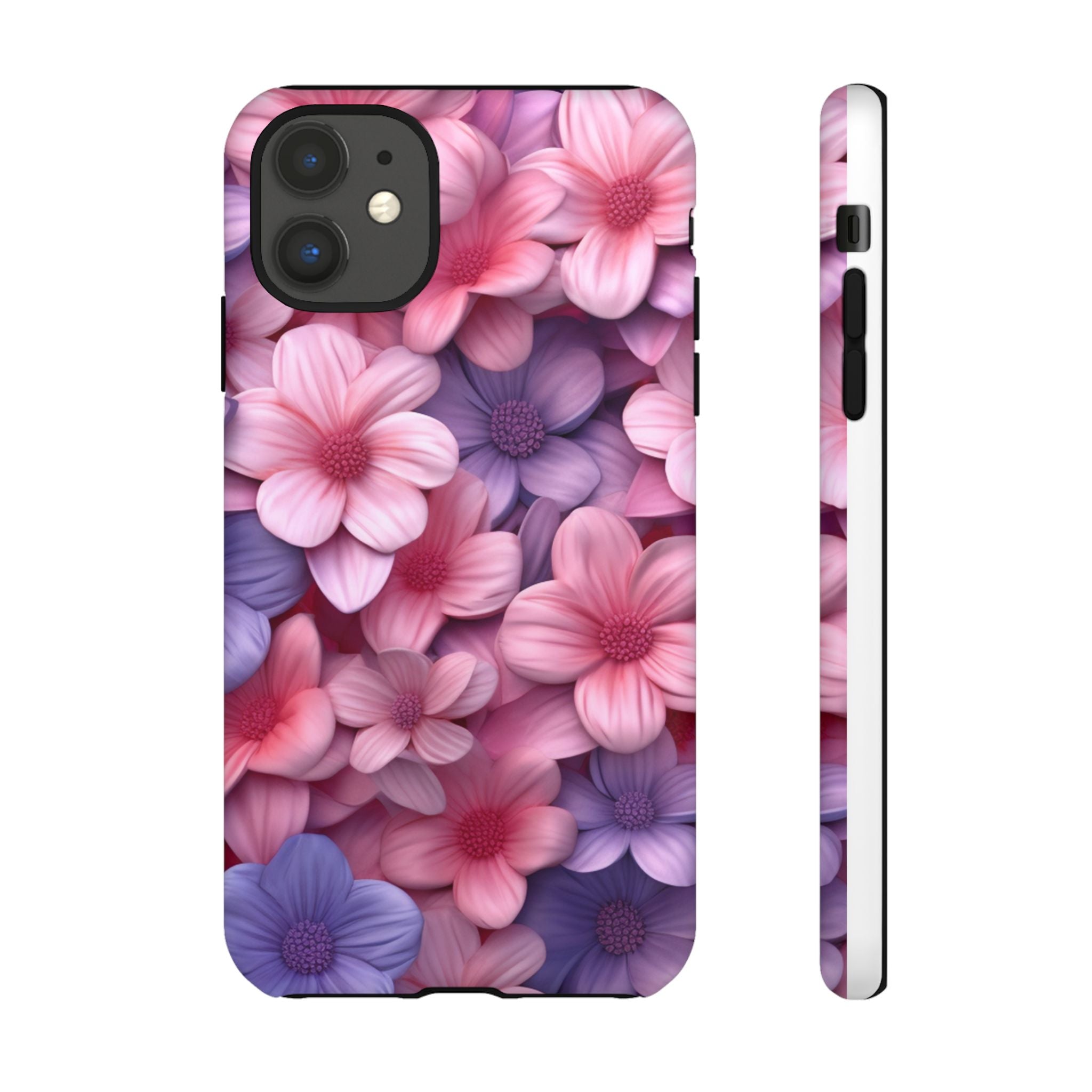 Floral Bloom Hexagon Stone iPhone Case