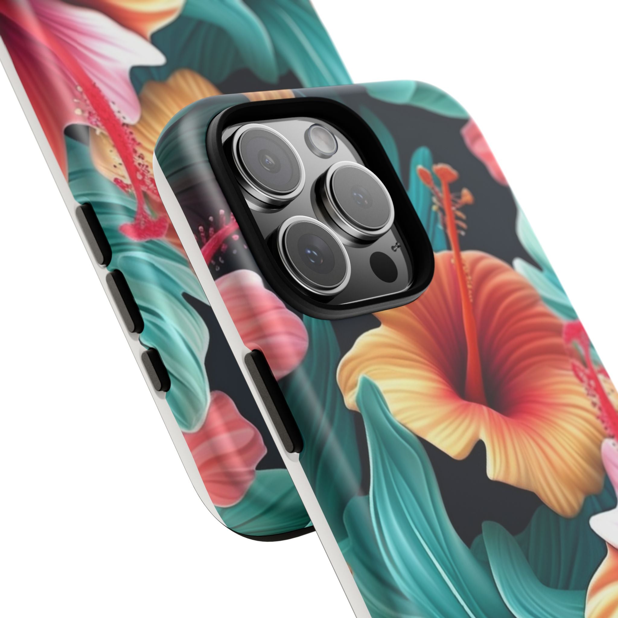 Tropical Hibiscus Hexagon iPhone Case