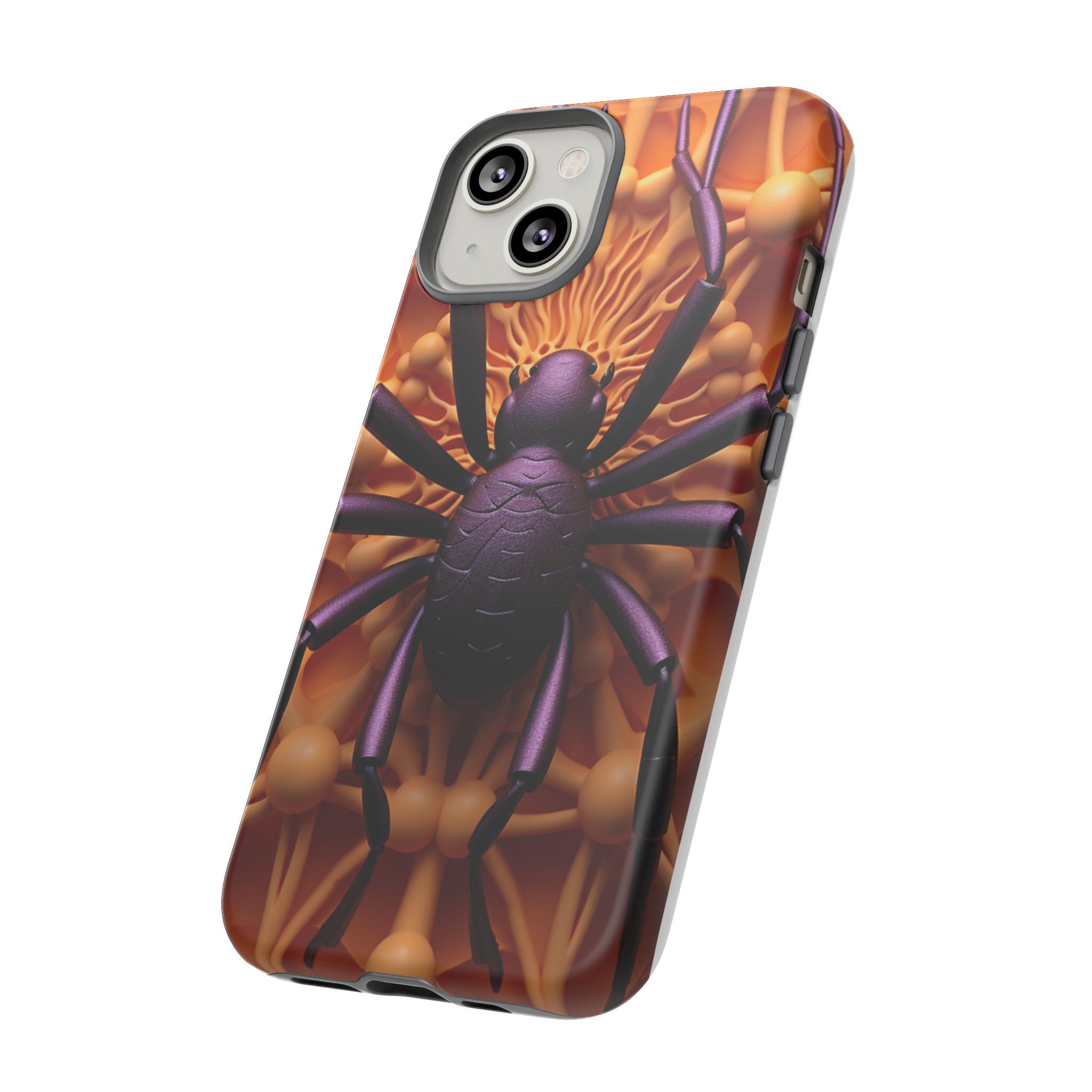 Metallic Spider Hexagon iPhone Case