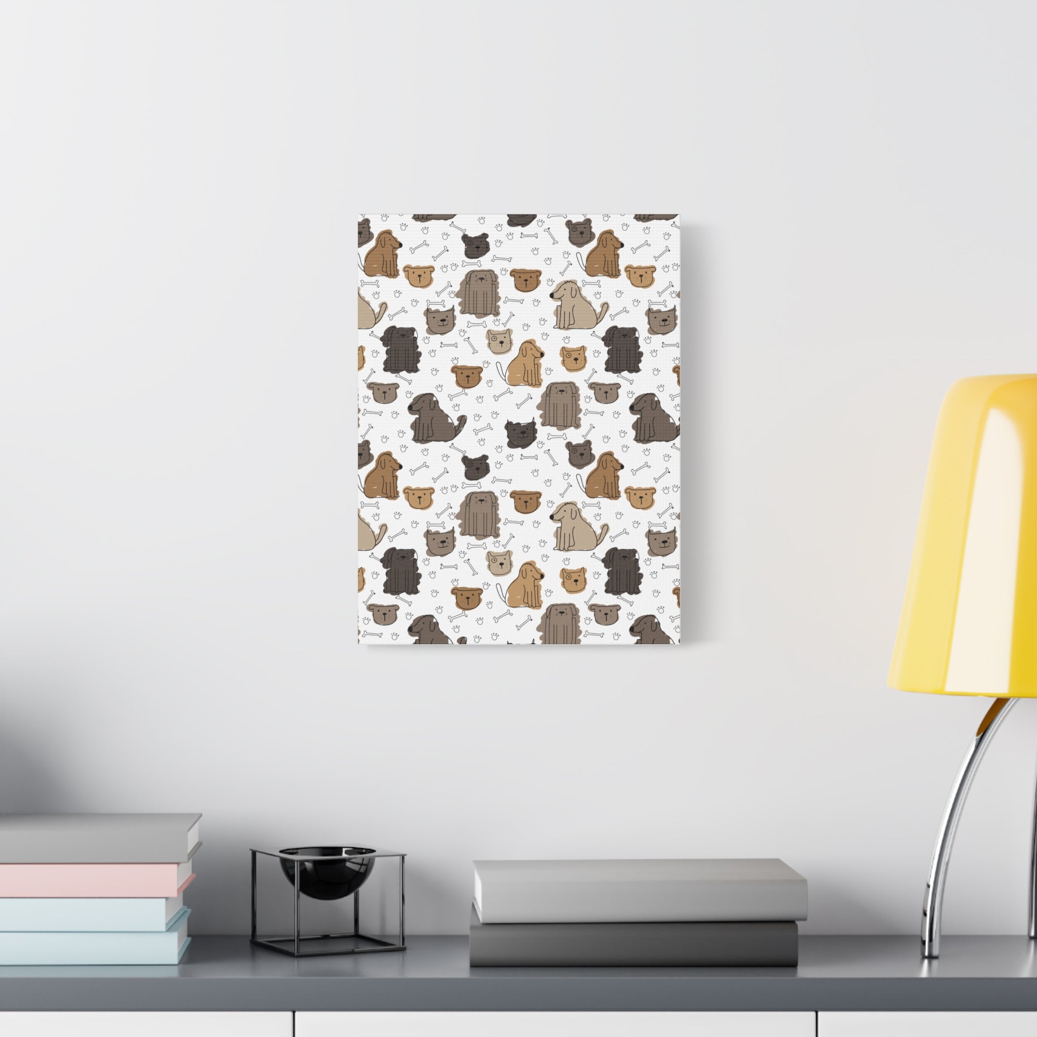 Cute Dogs & Cats Canvas Print