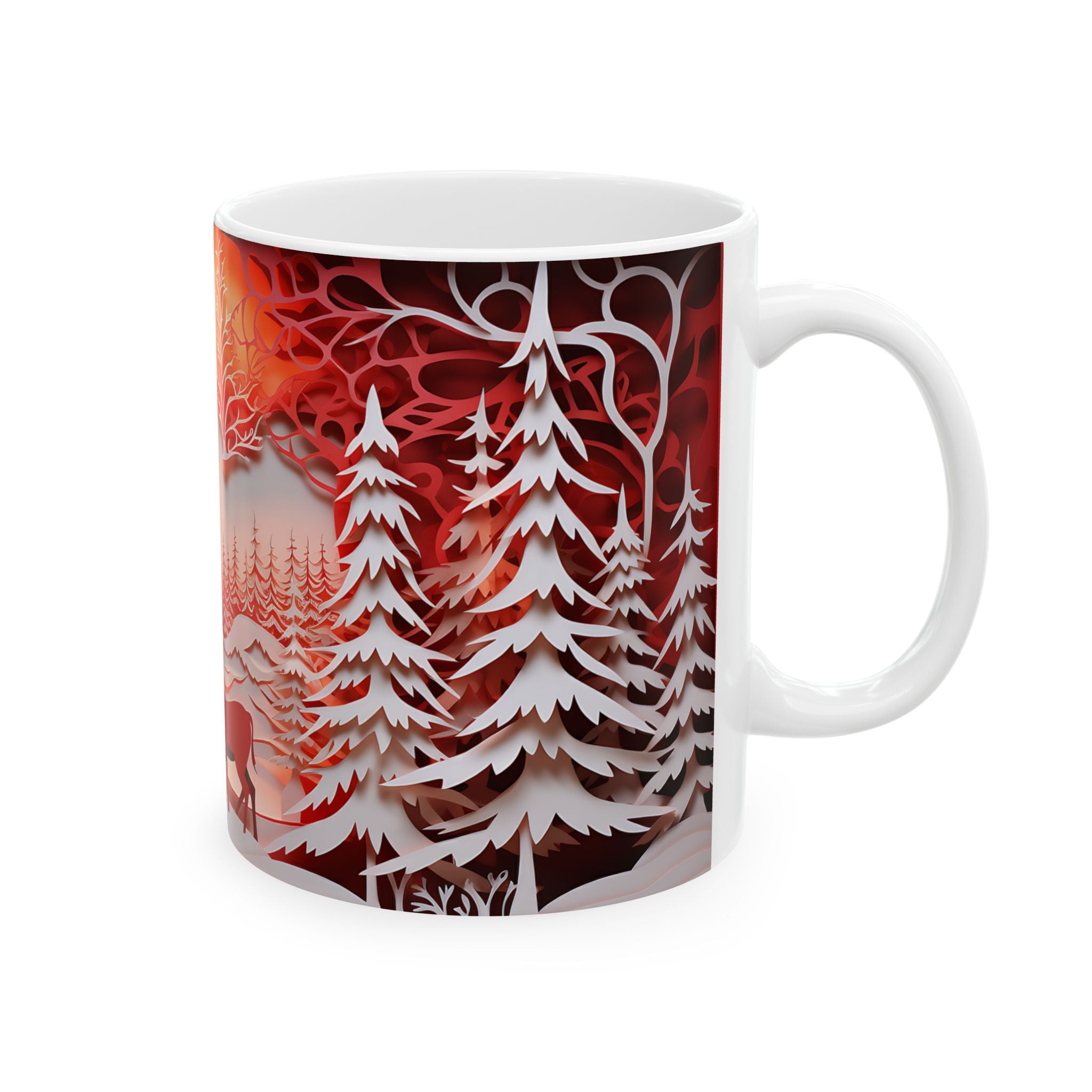 Winter Wonderland Papercut Mug