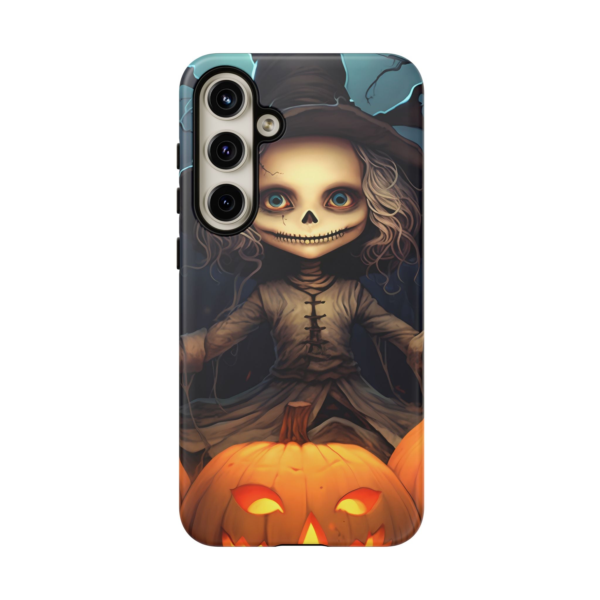 Spooky Skull Girl Halloween Samsung Case